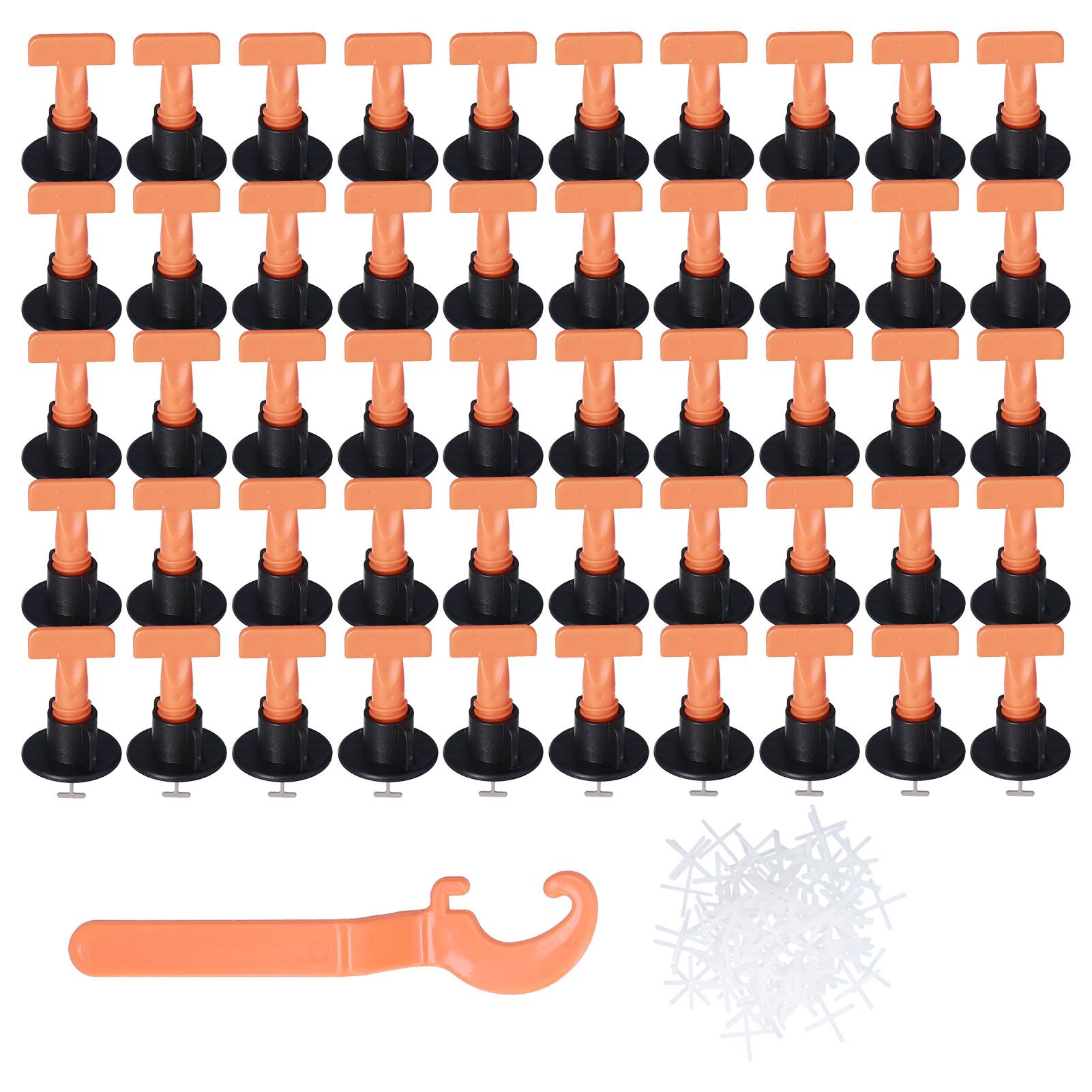 151PCS Tile Leveler Spacer Floor Tile Leveling System Reusable Wall Leveling System with Wrench - Image 1