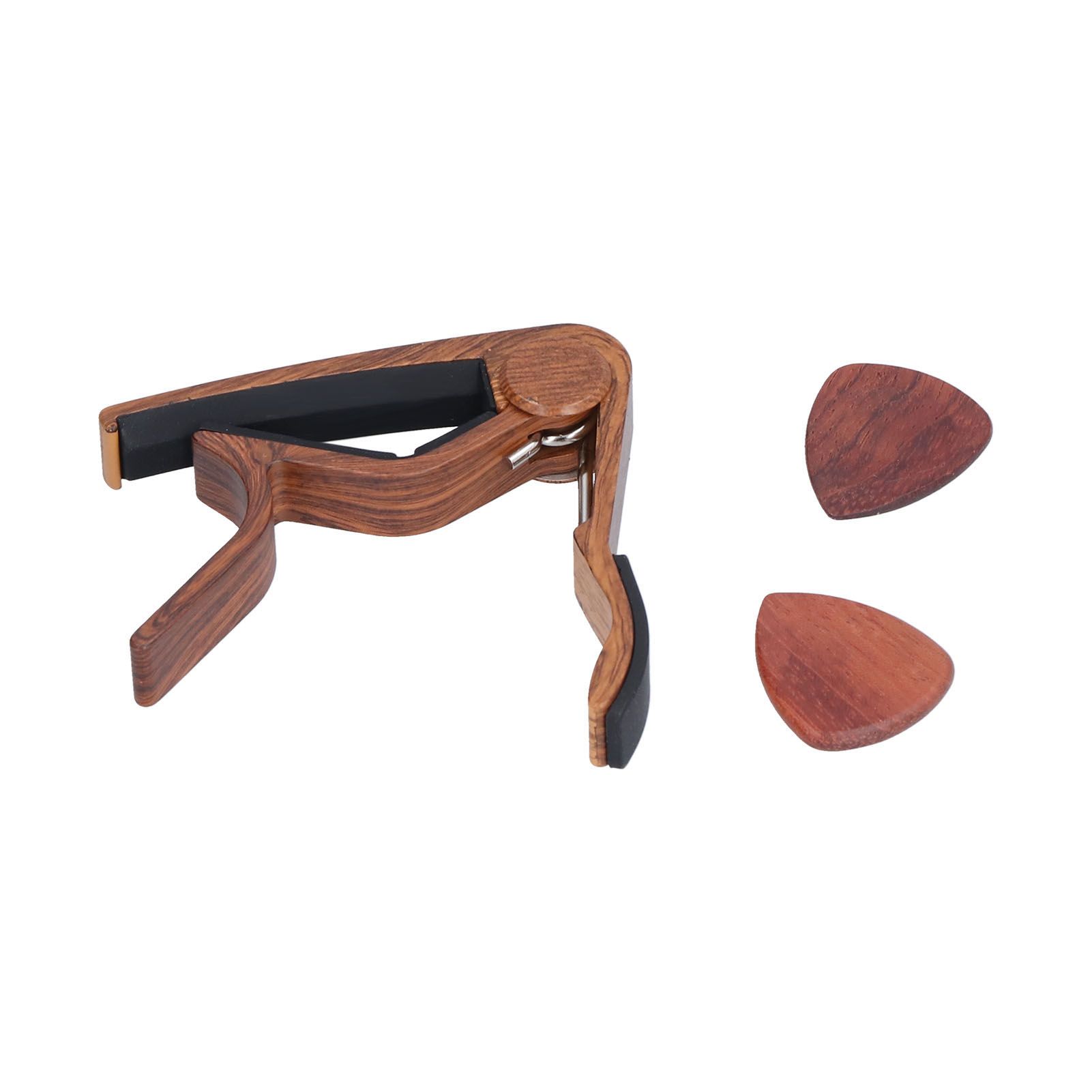 Guitar Capo Small Portable Noiseless Silicone Pad Spring Loaded Capo for Acoustic Guitar - Image 2