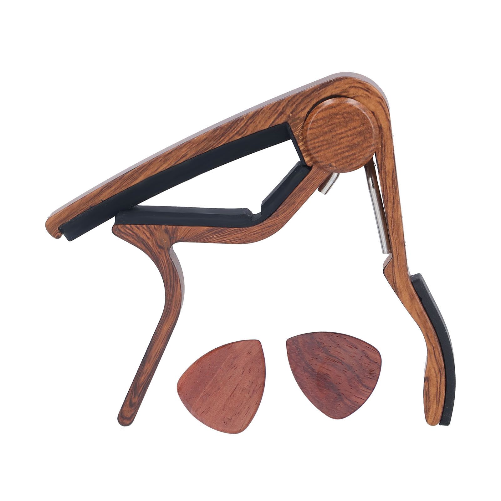 Guitar Capo Small Portable Noiseless Silicone Pad Spring Loaded Capo for Acoustic Guitar - Image 6