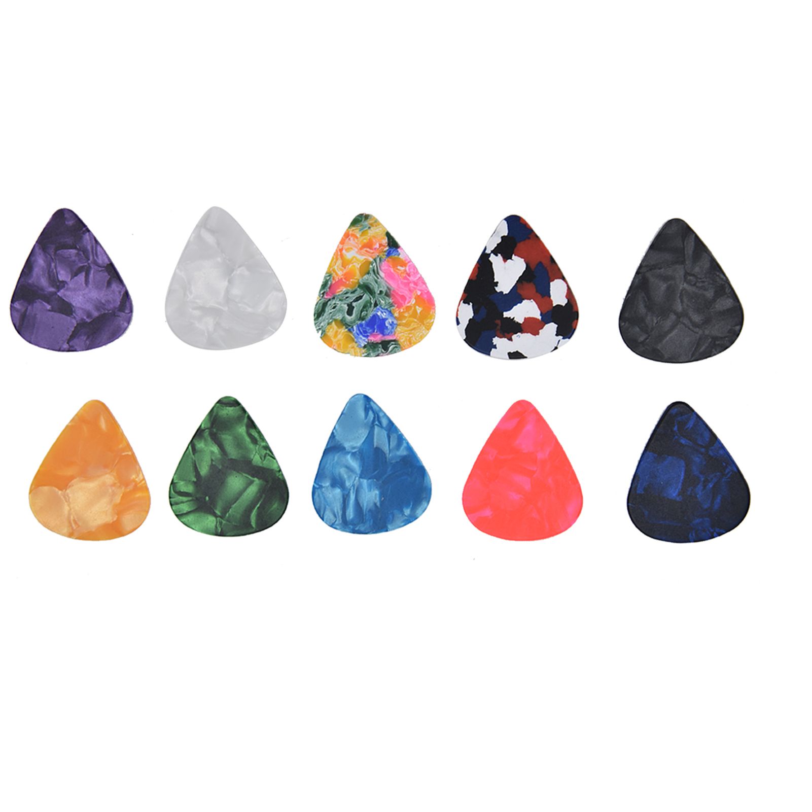 10Pcs Guitar Picks Boost Bass Portable Colorful Retro Cosmic Star Sky Pattern Guitar Pick for Bass Banjo Ukulele0.46mm Black Box - Image 6
