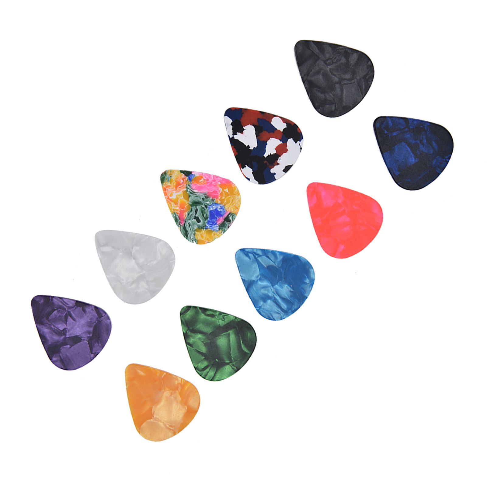10Pcs Guitar Picks Boost Bass Portable Colorful Retro Cosmic Star Sky Pattern Guitar Pick for Bass Banjo Ukulele0.46mm Black Box - Image 7