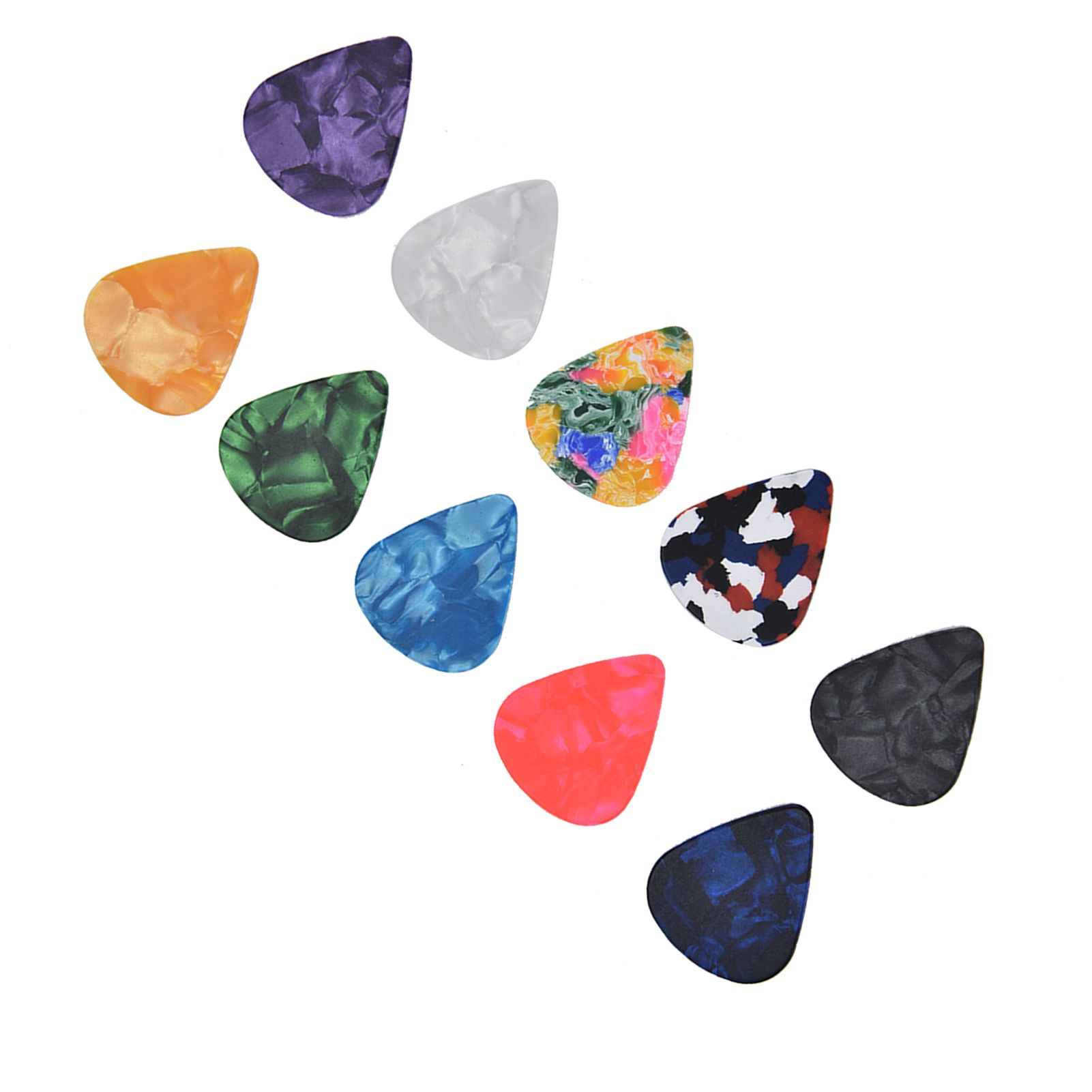 10Pcs Guitar Picks Boost Bass Portable Colorful Retro Cosmic Star Sky Pattern Guitar Pick for Bass Banjo Ukulele0.46mm Silver Box - Image 5
