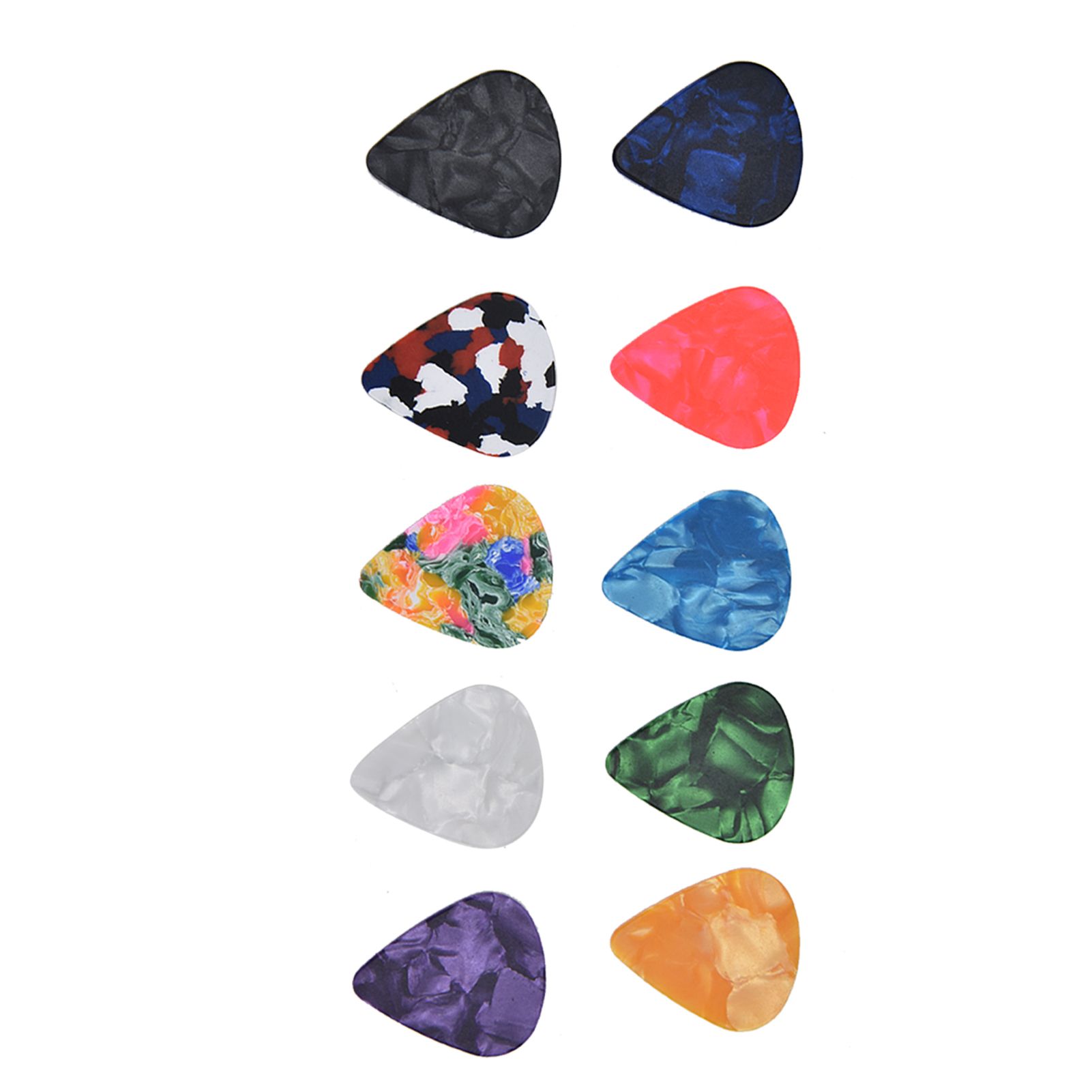 10Pcs Guitar Picks Boost Bass Portable Colorful Retro Cosmic Star Sky Pattern Guitar Pick for Bass Banjo Ukulele0.46mm Silver Box - Image 8