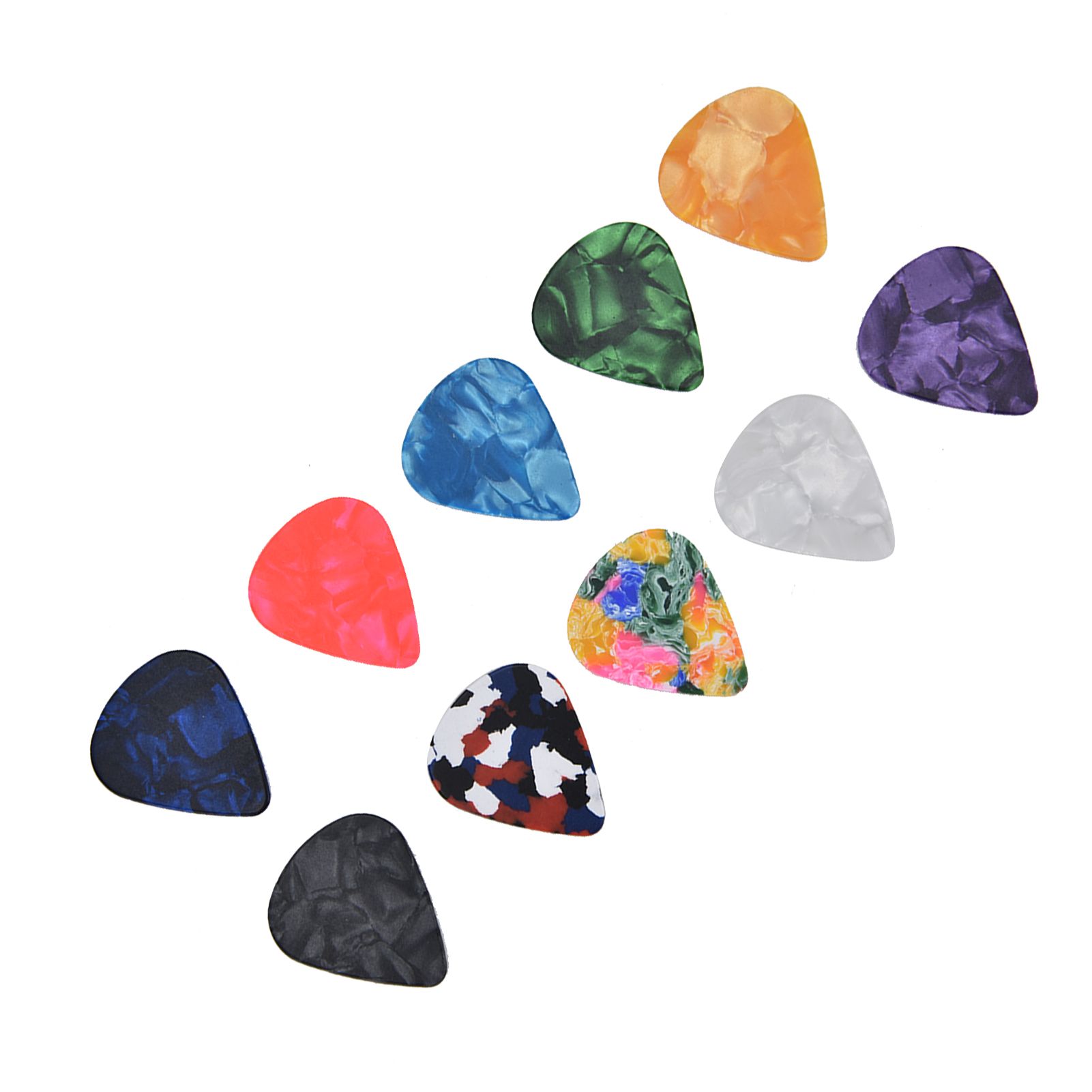 10Pcs Guitar Picks Boost Bass Portable Colorful Retro Cosmic Star Sky Pattern Guitar Pick for Bass Banjo Ukulele0.96mm Silver Box - Image 3
