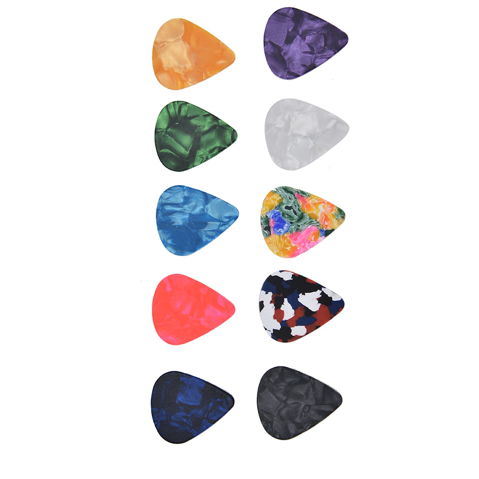 10Pcs Guitar Picks Boost Bass Portable Colorful Retro Cosmic Star Sky Pattern Guitar Pick for Bass Banjo Ukulele0.96mm Silver Box - Image 4