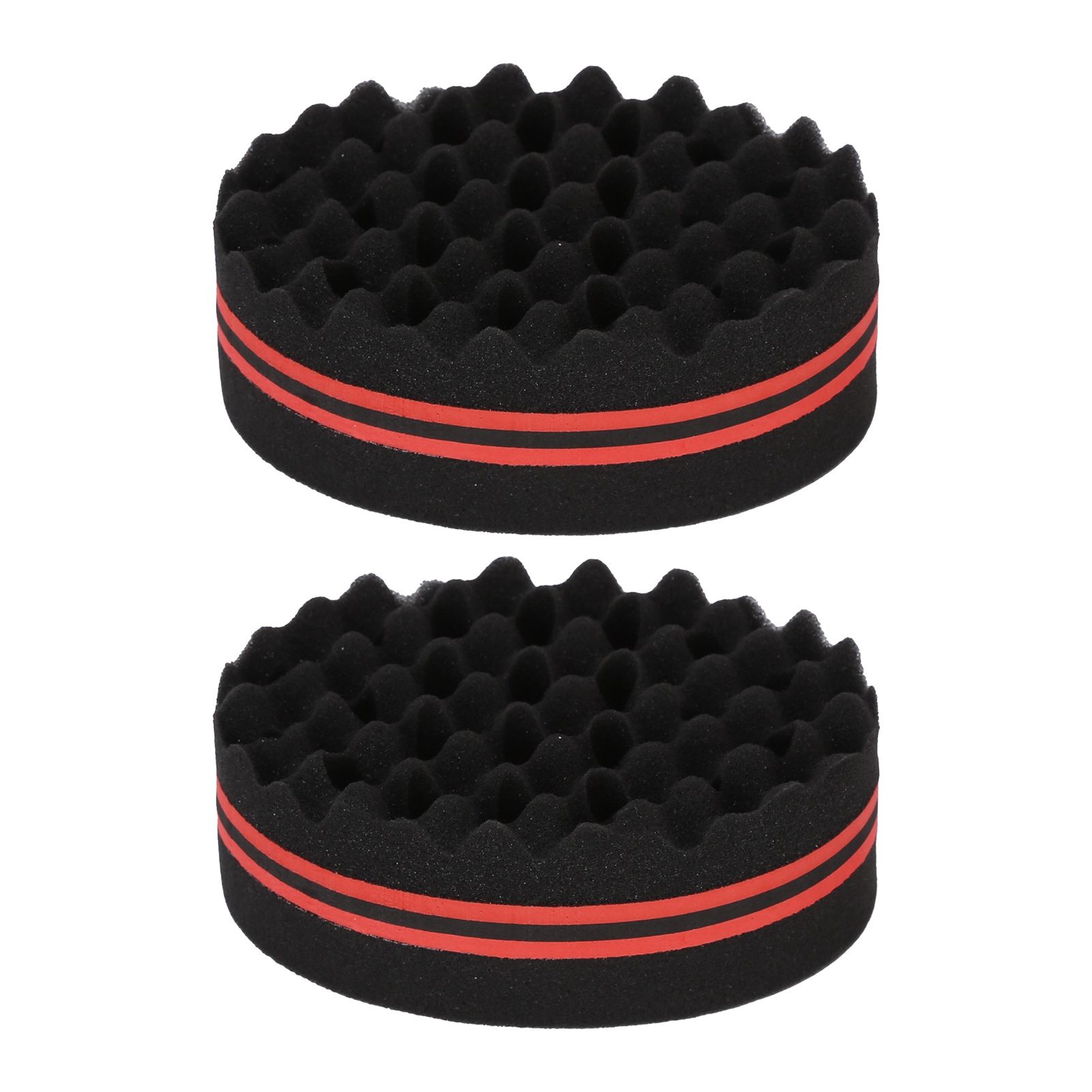 2PCS Double Sided Hair Curl Sponge 22 Hole Wavy Hair Sponge Brush Styling Tools for Home Salon - Image 1