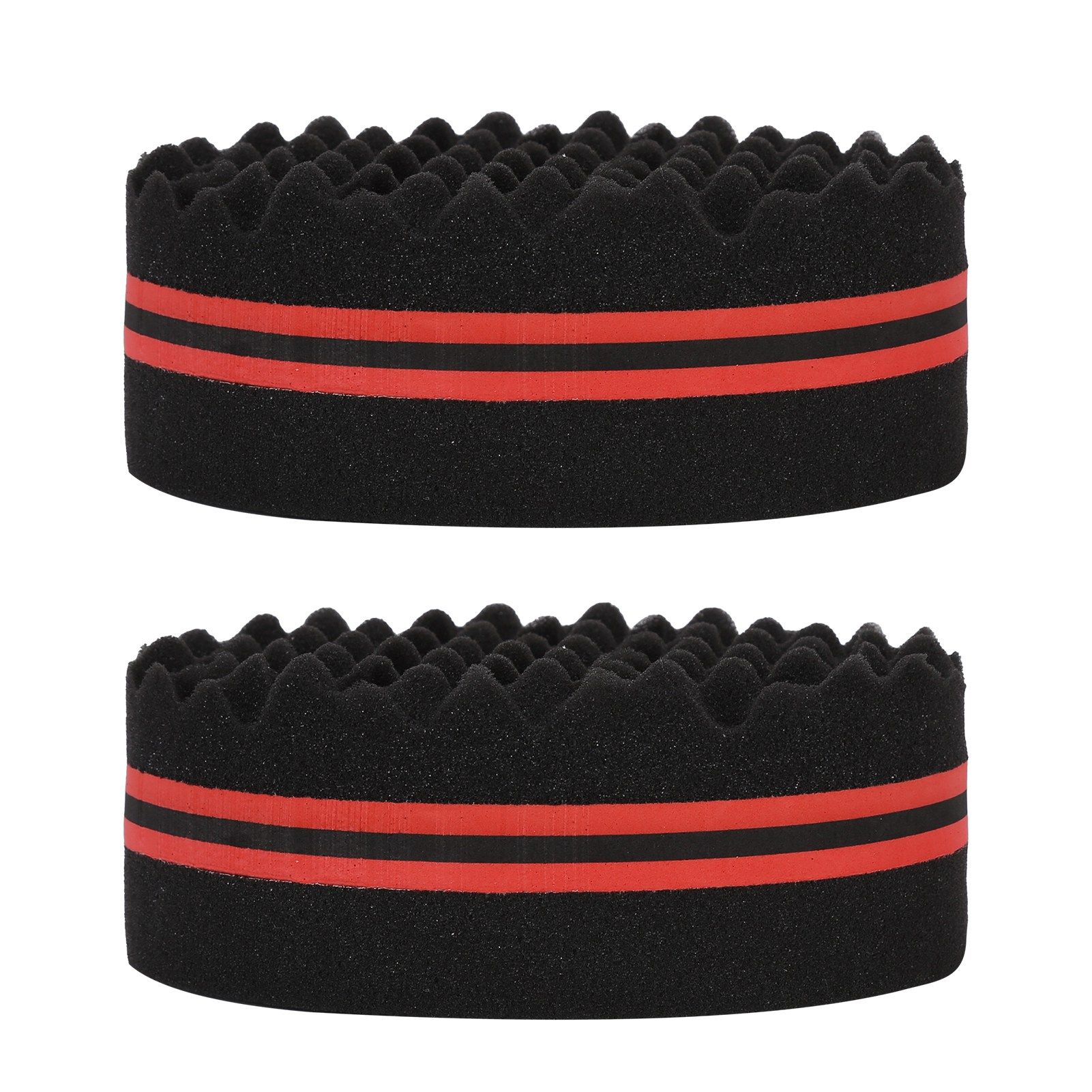 2PCS Double Sided Hair Curl Sponge 22 Hole Wavy Hair Sponge Brush Styling Tools for Home Salon - Image 2