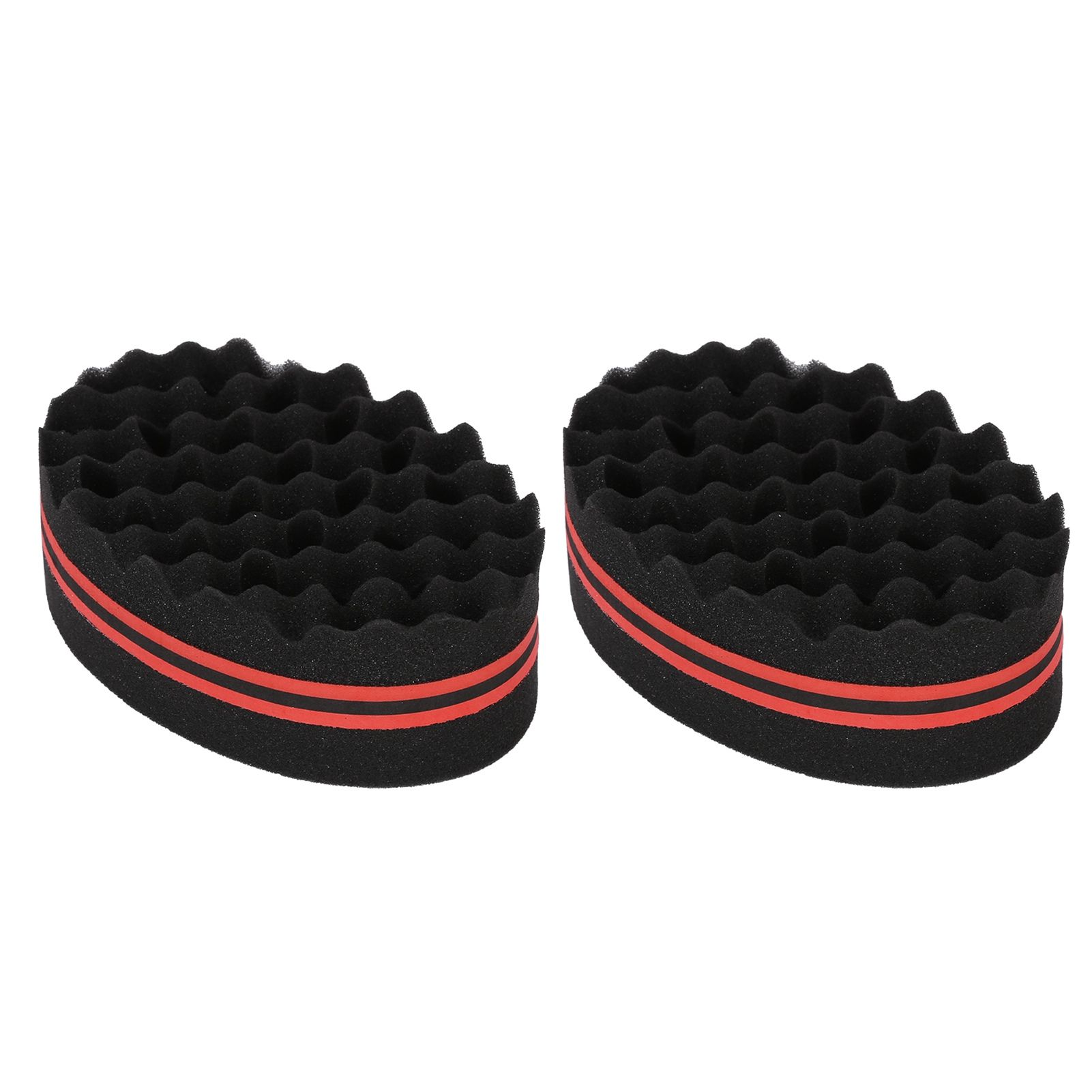 2PCS Double Sided Hair Curl Sponge 22 Hole Wavy Hair Sponge Brush Styling Tools for Home Salon - Image 4