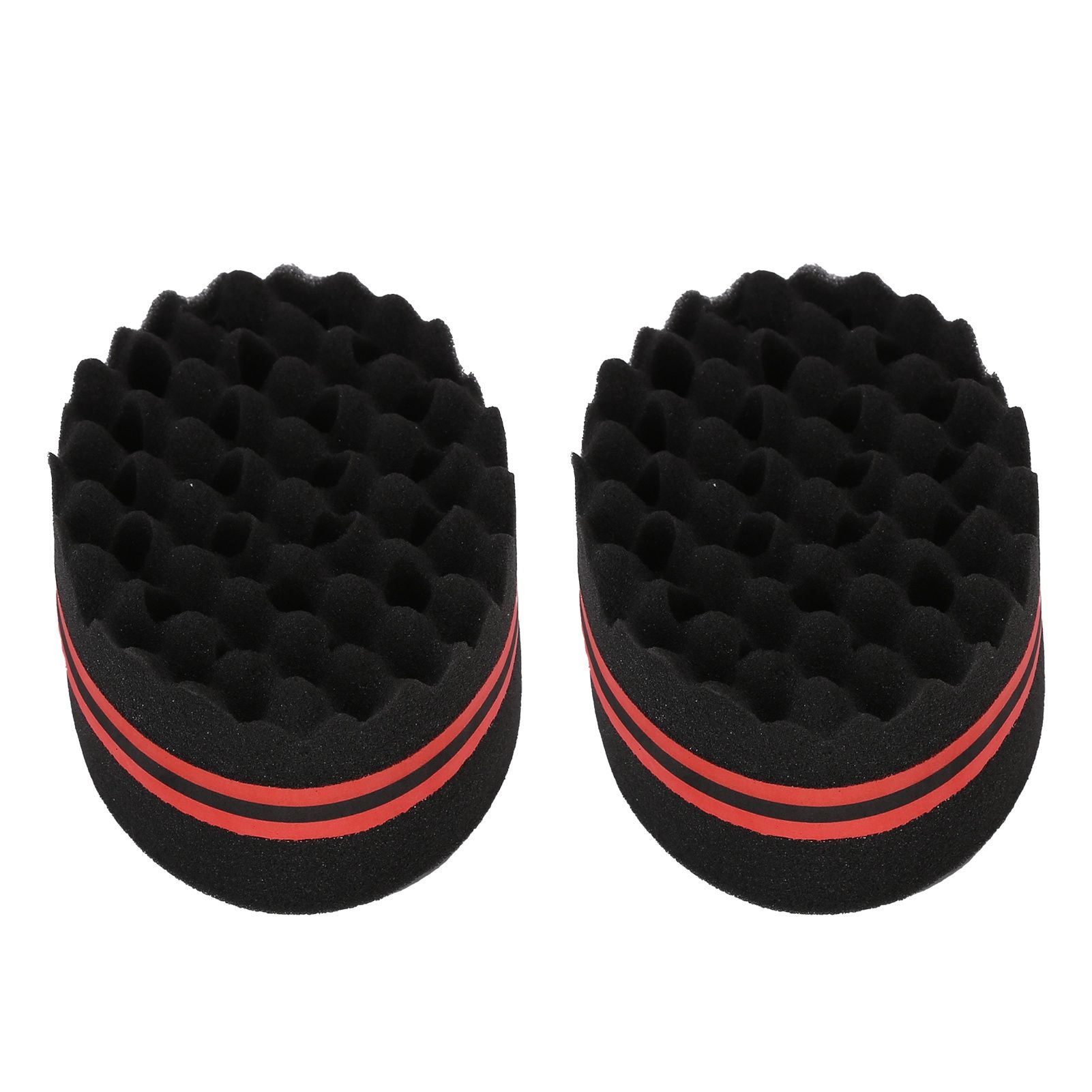 2PCS Double Sided Hair Curl Sponge 22 Hole Wavy Hair Sponge Brush Styling Tools for Home Salon - Image 5