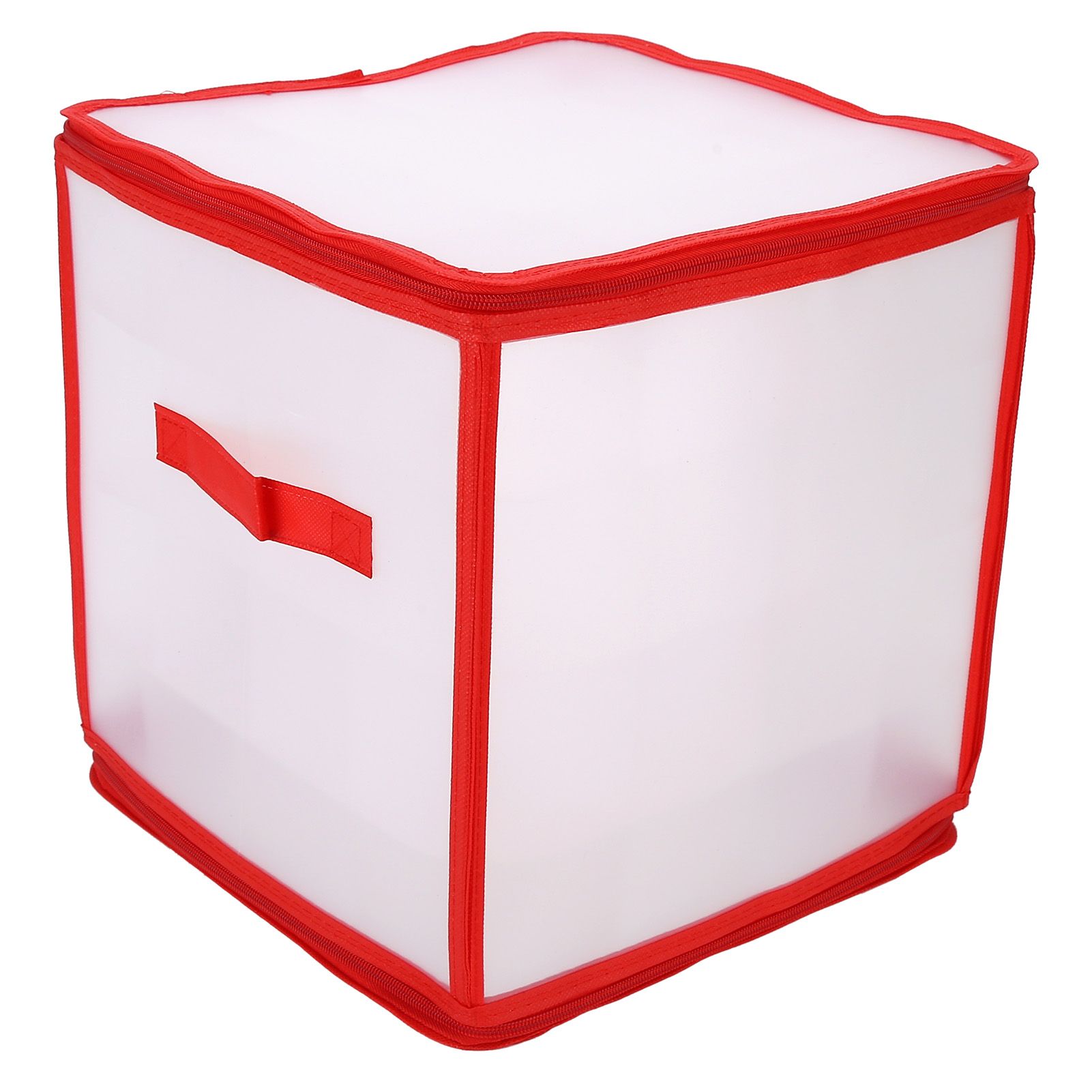 Storage Box Transparent PVC Zipper Sealed Durable Sock Organizer with Compartment for Home Office - Image 5