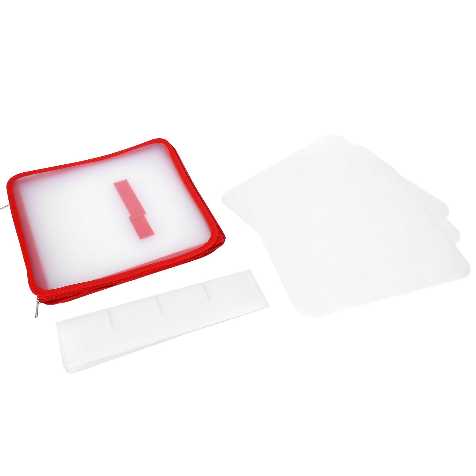 Storage Box Transparent PVC Zipper Sealed Durable Sock Organizer with Compartment for Home Office - Image 8