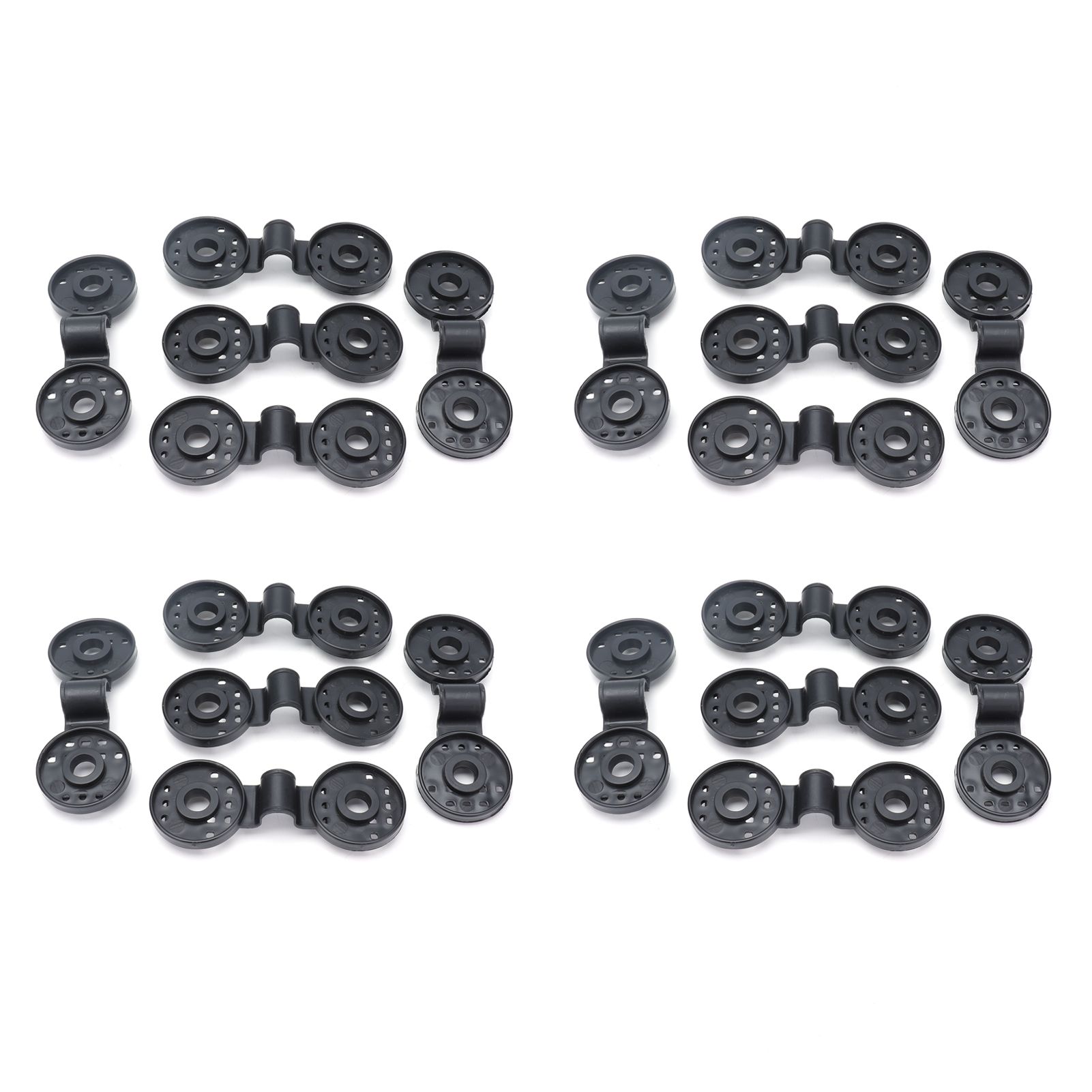 20Pcs Shading Net Clips Black Sunshade Cloth Fasteners Greenhouse Clamps Tools Accessories - Image 1