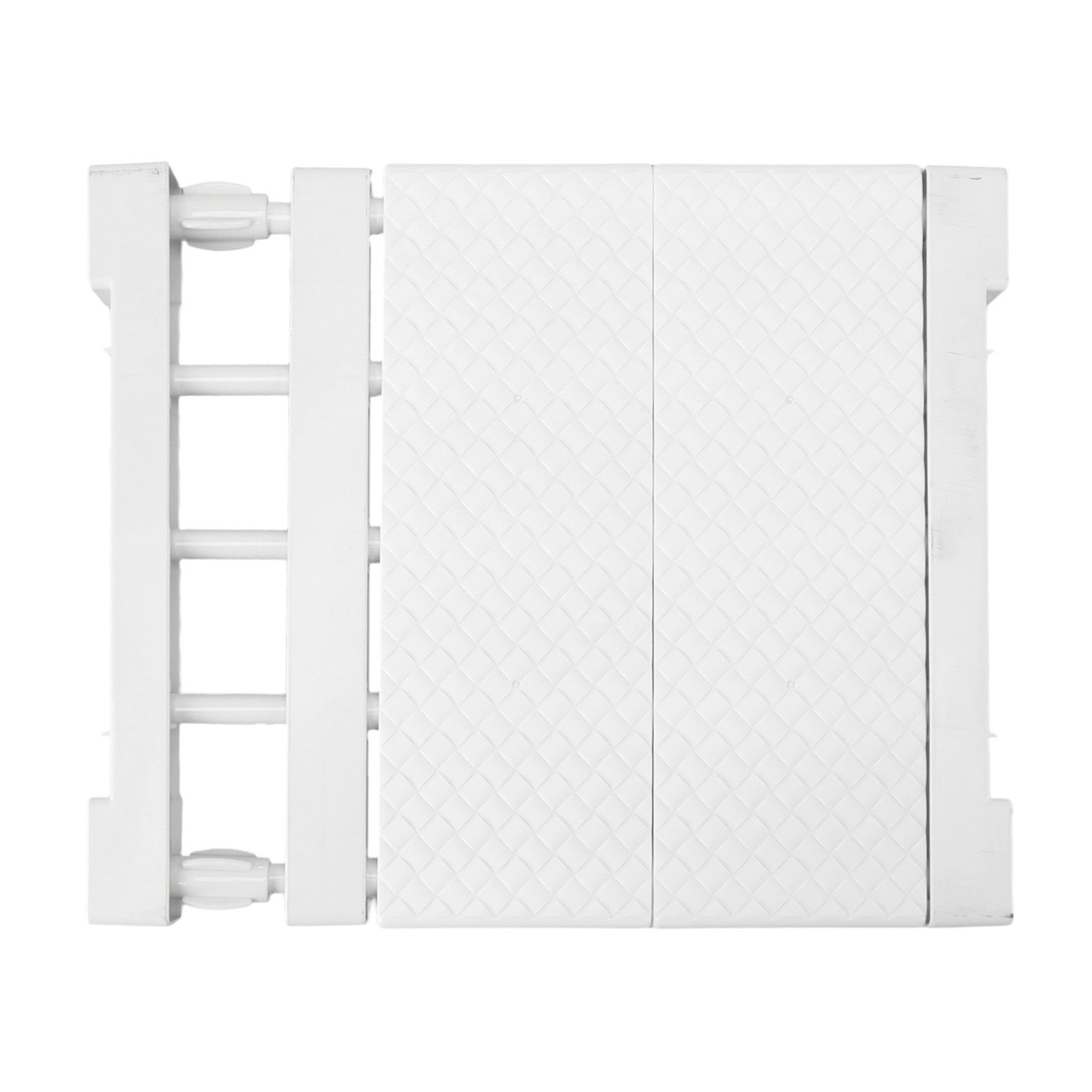 Tension Shelf Adjustable Closet Divider 24cm Width Storage Rack for Cabinet Wardrobe 30 ~ 40cm / 11.81 ~ 15.75in - Image 8