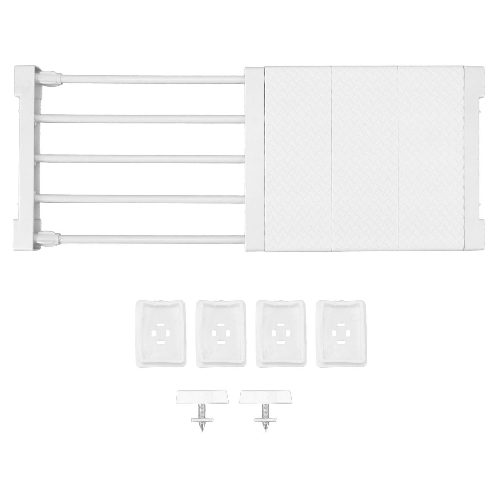 Tension Shelf Adjustable Closet Divider 24cm Width Storage Rack for Cabinet Wardrobe 38 ~ 55cm / 14.96 ~ 21.65in - Image 1