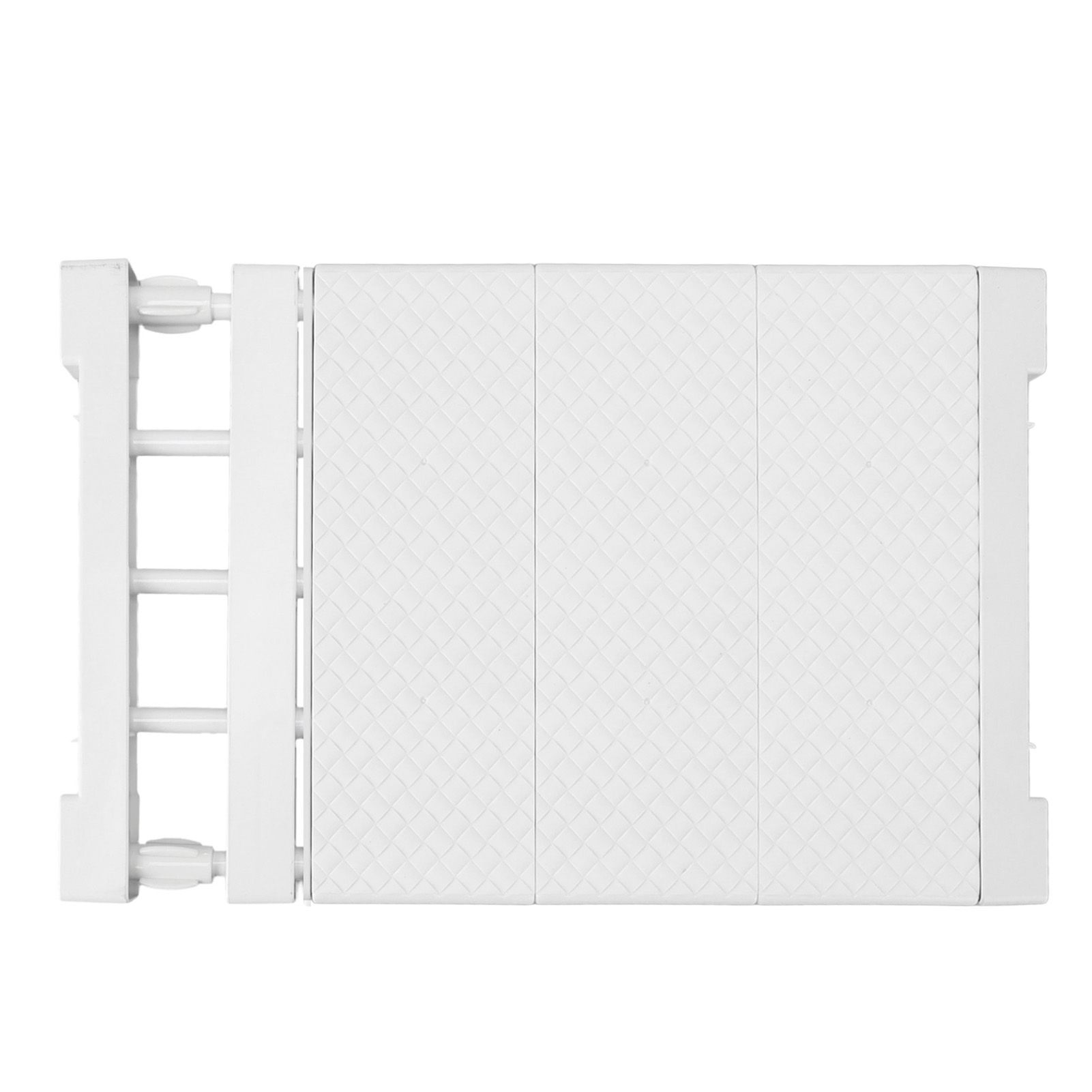 Tension Shelf Adjustable Closet Divider 24cm Width Storage Rack for Cabinet Wardrobe 38 ~ 55cm / 14.96 ~ 21.65in - Image 5