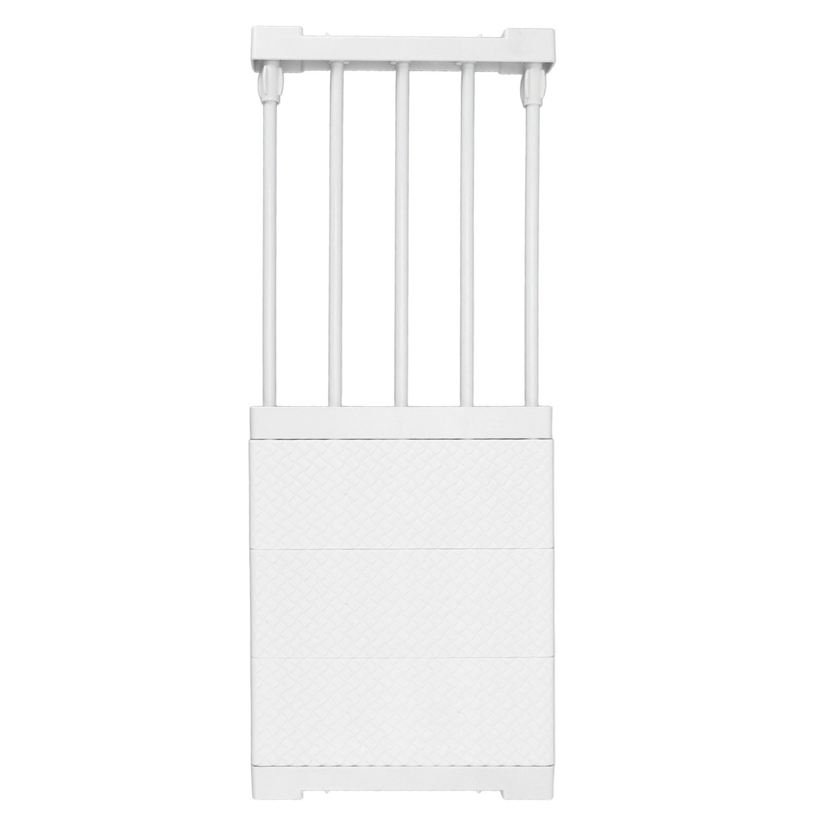 Tension Shelf Adjustable Closet Divider 24cm Width Storage Rack for Cabinet Wardrobe 38 ~ 55cm / 14.96 ~ 21.65in - Image 6
