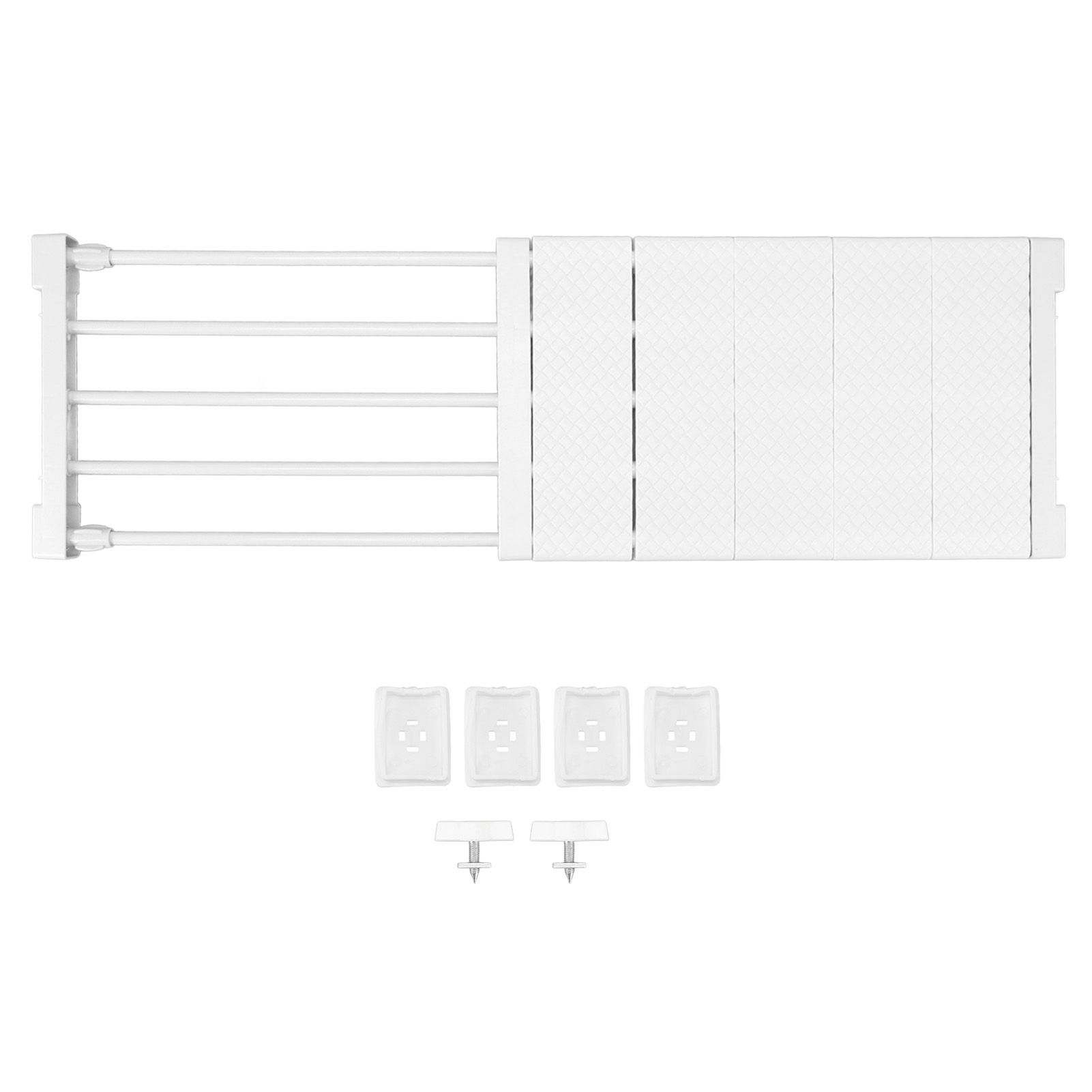Tension Shelf Adjustable Closet Divider 24cm Width Storage Rack for Cabinet Wardrobe 50 ~ 80cm / 19.69 ~ 31.5in - Image 1