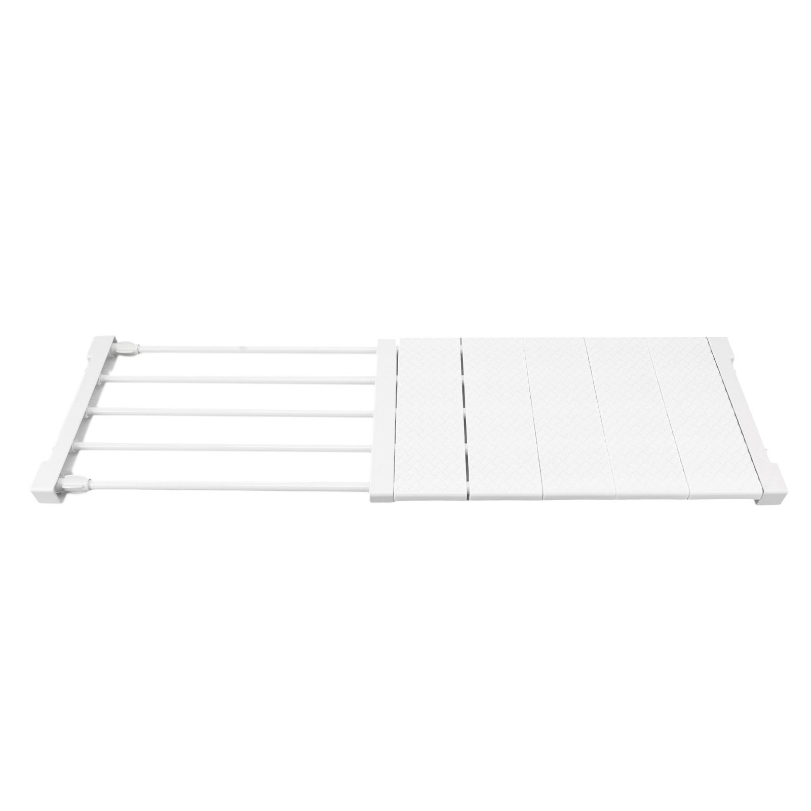 Tension Shelf Adjustable Closet Divider 24cm Width Storage Rack for Cabinet Wardrobe 50 ~ 80cm / 19.69 ~ 31.5in - Image 2