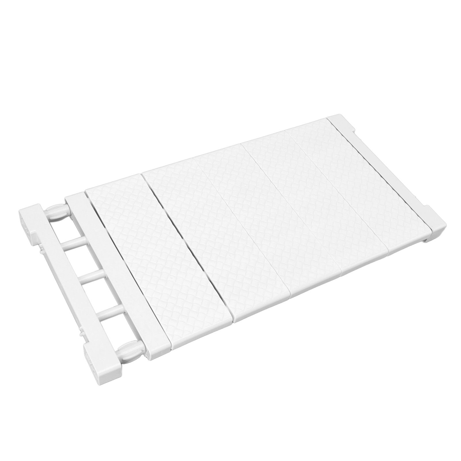 Tension Shelf Adjustable Closet Divider 24cm Width Storage Rack for Cabinet Wardrobe 50 ~ 80cm / 19.69 ~ 31.5in - Image 4