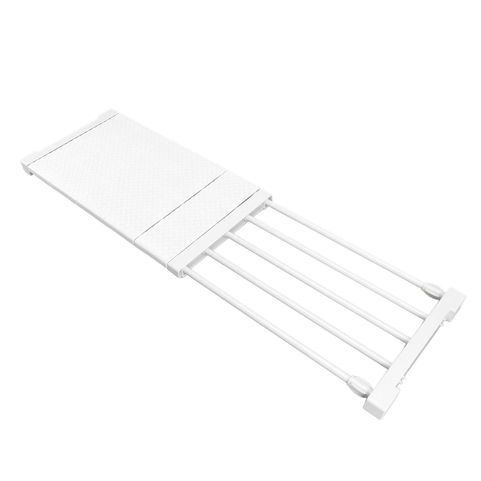 Tension Shelf Adjustable Closet Divider 24cm Width Storage Rack for Cabinet Wardrobe 50 ~ 80cm / 19.69 ~ 31.5in - Image 5