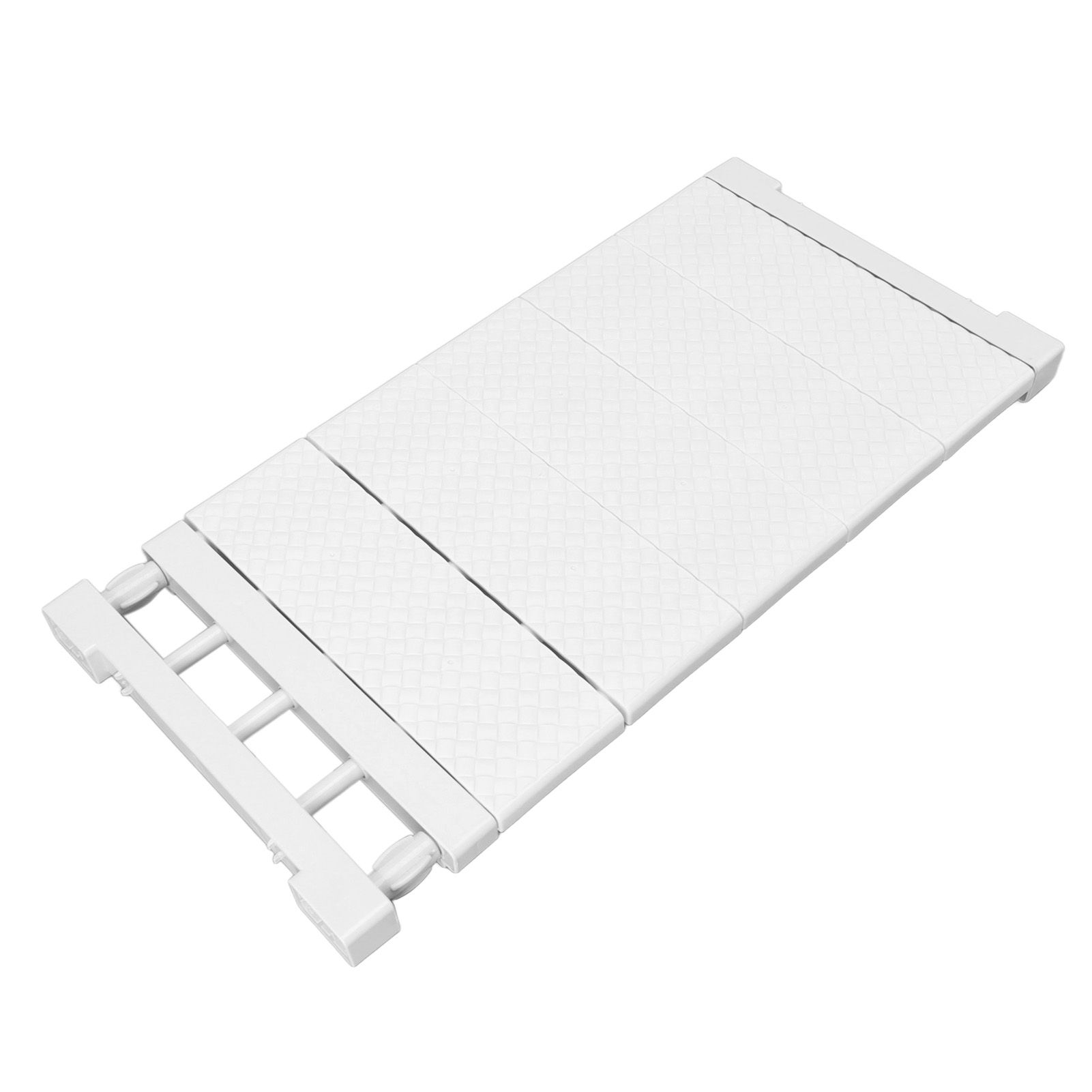 Tension Shelf Adjustable Closet Divider 24cm Width Storage Rack for Cabinet Wardrobe 50 ~ 80cm / 19.69 ~ 31.5in - Image 7