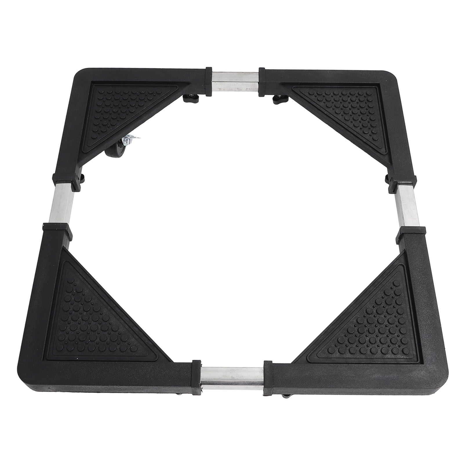 Adjustable Refrigerator Stand with 4 Locking Wheels Reduce Noise Furniture Dolly Mobile Roller for Dryer Washing Machine - Image 2