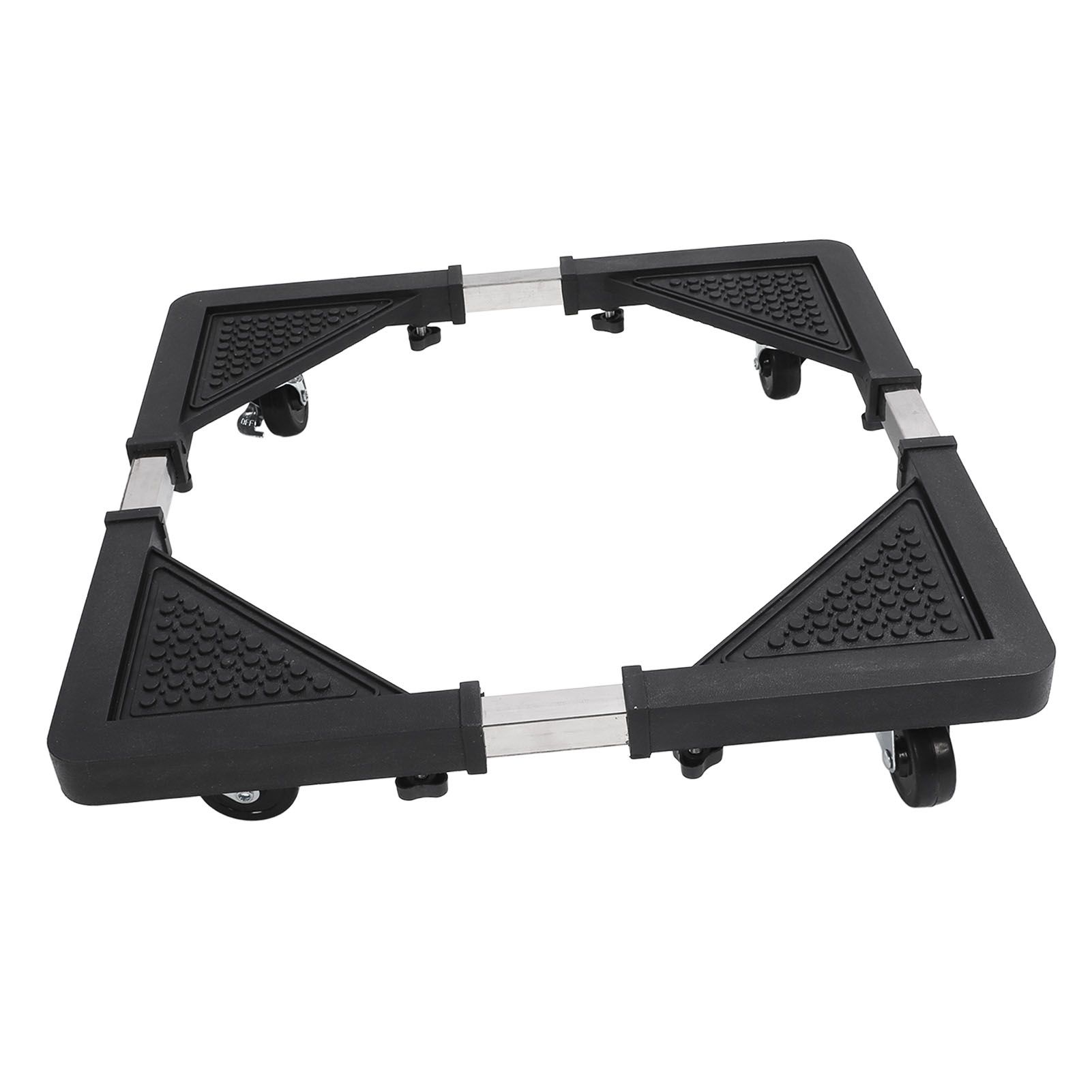 Adjustable Refrigerator Stand with 4 Locking Wheels Reduce Noise Furniture Dolly Mobile Roller for Dryer Washing Machine - Image 3