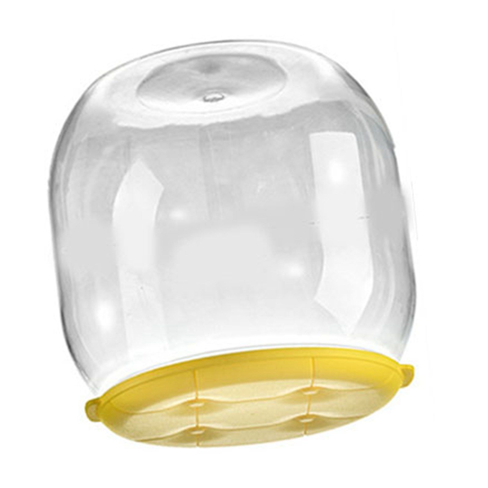 Toy Storage Stool Multipurpose Innovative Round Shape Transparent Storage Stool for Home Living Room Entryway Yellow - Image 3