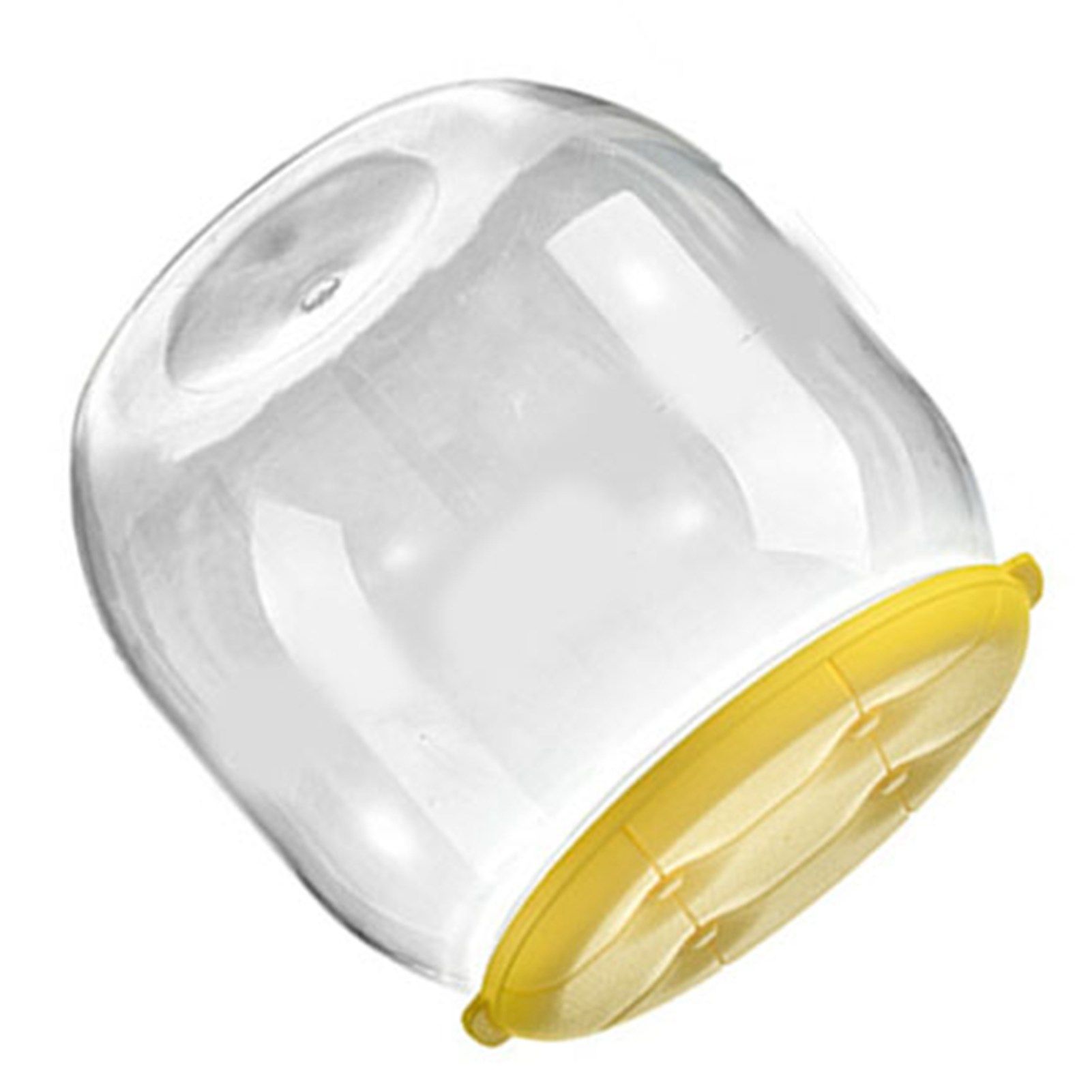 Toy Storage Stool Multipurpose Innovative Round Shape Transparent Storage Stool for Home Living Room Entryway Yellow - Image 4