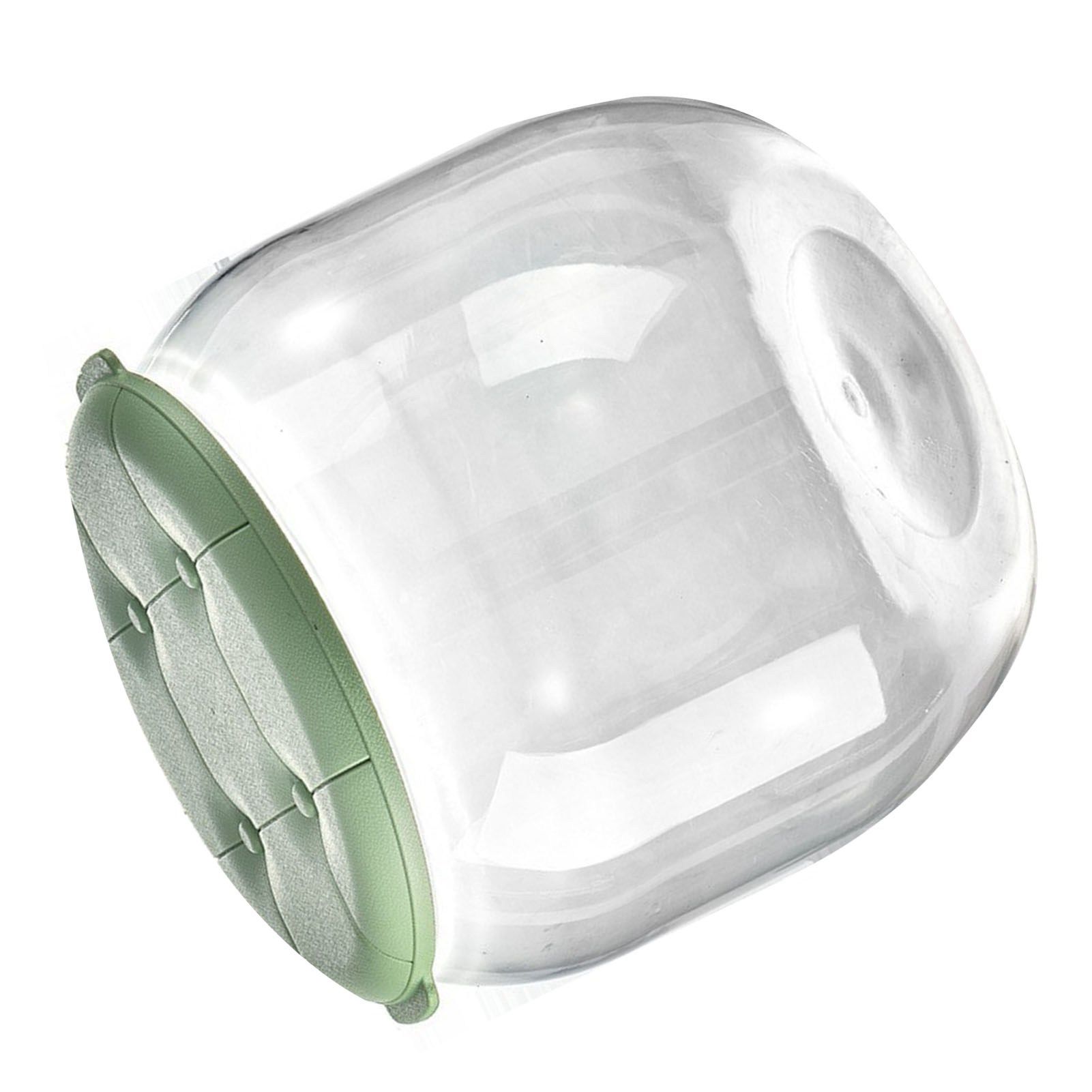 Toy Storage Stool Multipurpose Innovative Round Shape Transparent Storage Stool for Home Living Room Entryway Green - Image 3