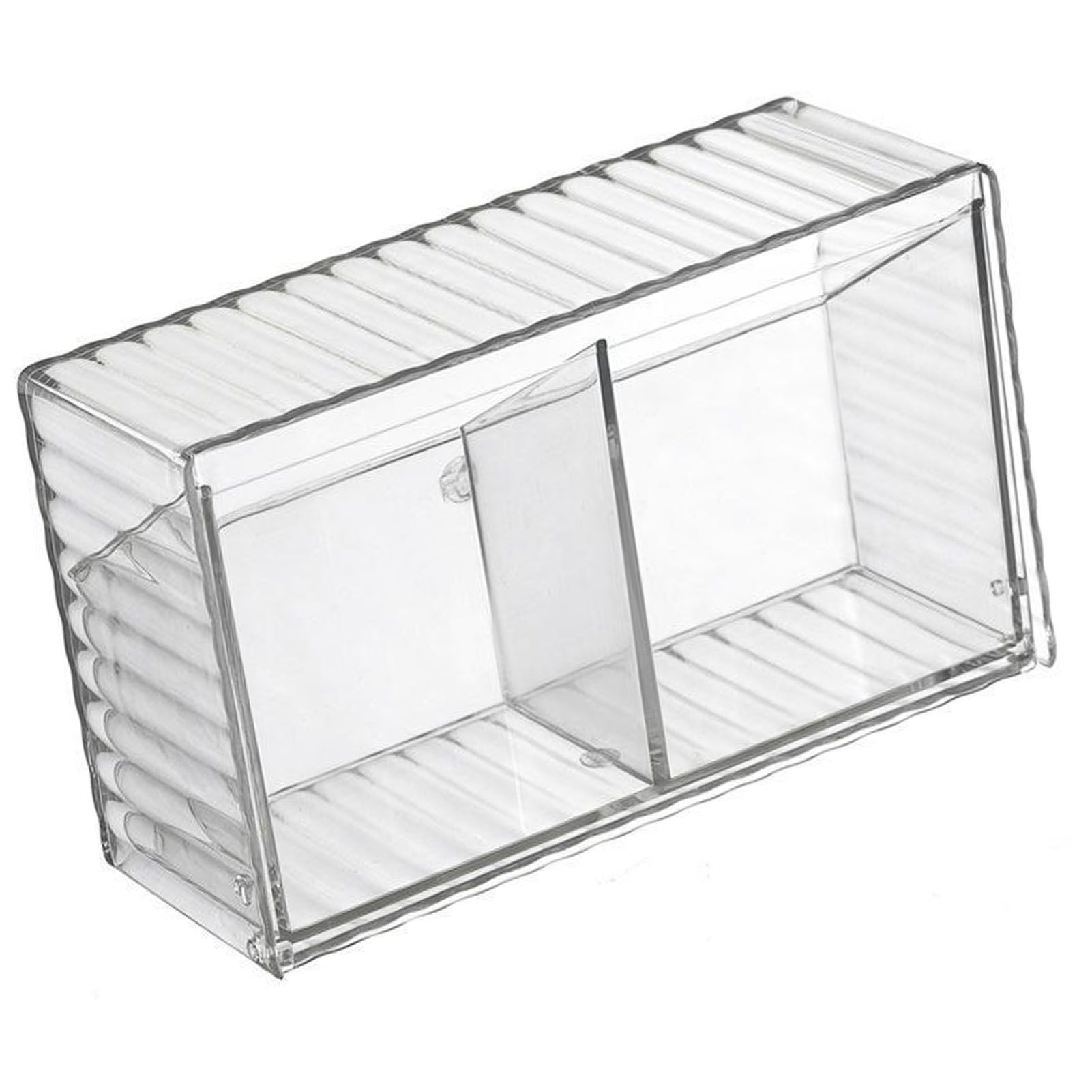 Cosmetics Wall Mounted Storage Box Non Punching Plastic 2 Compartment Holder Bathroom Supplies - Image 3