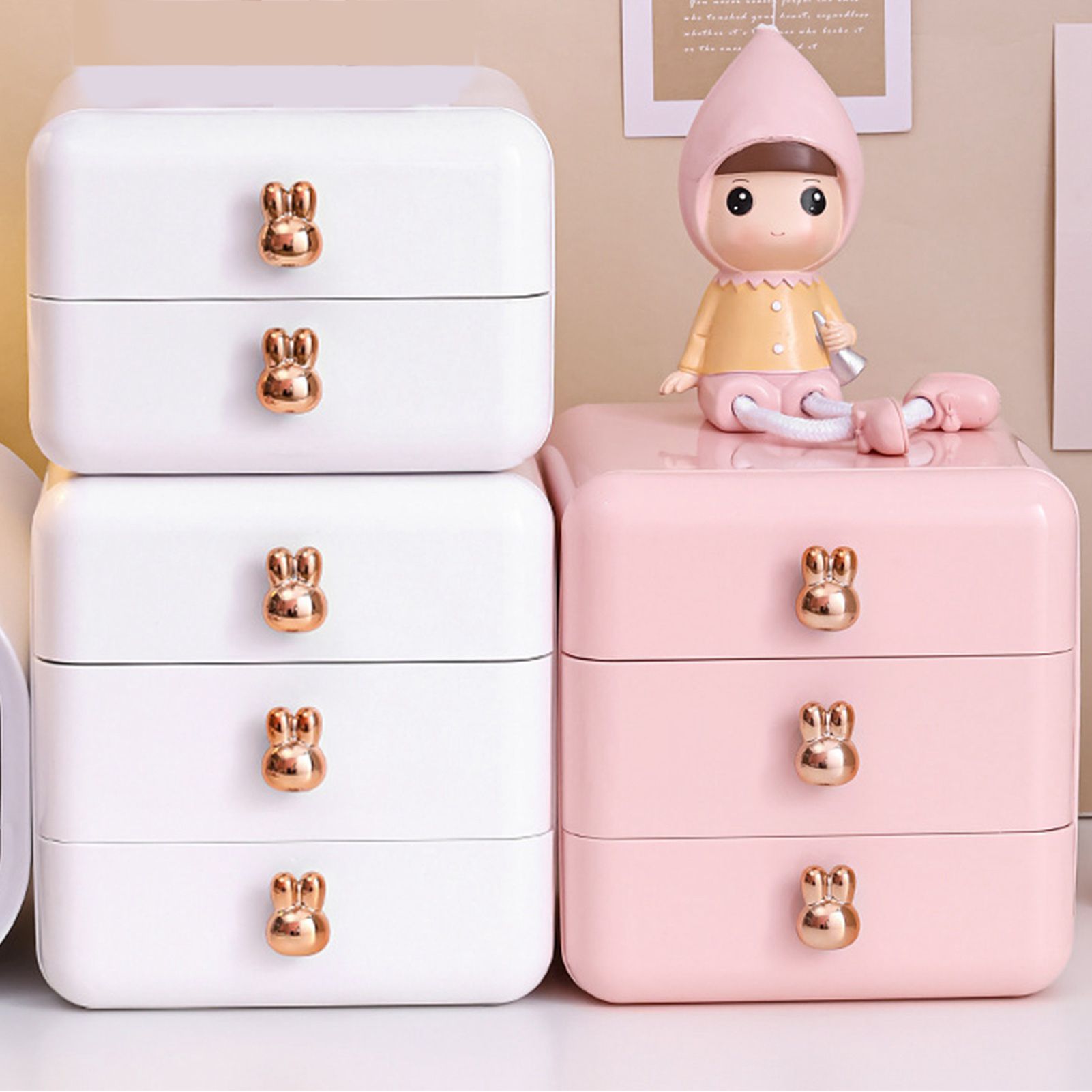 Desktop Drawer Jewelry Hair Accessories Sundries Storage Box Tabletop Organizer for Bedroom Dormitory Office - Image 6
