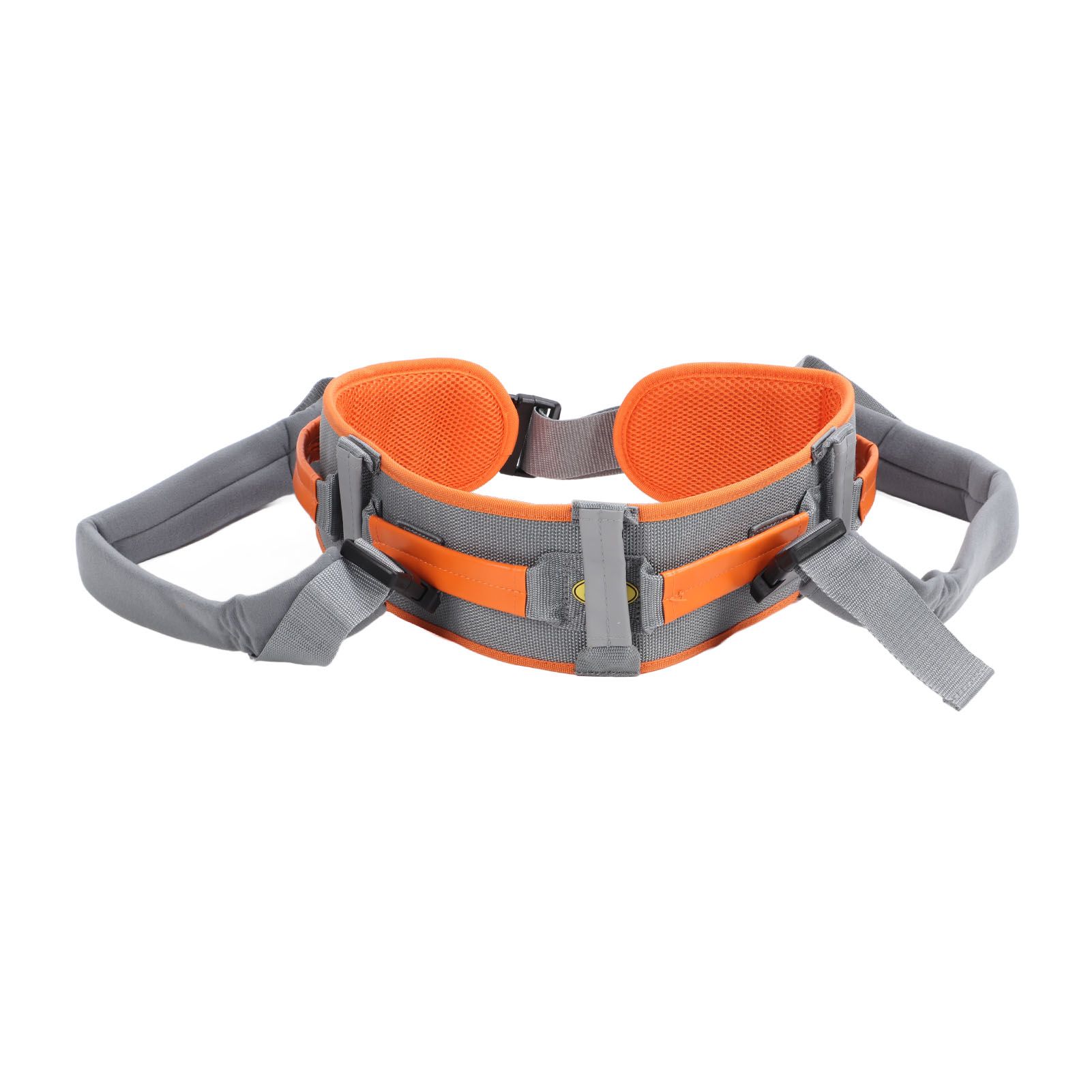 Transfer and Walking Gait Belt with Handles Adjustable Elderly Standing Assist Lift Belt for Seniors Caregiver Nurse Orange - Image 1