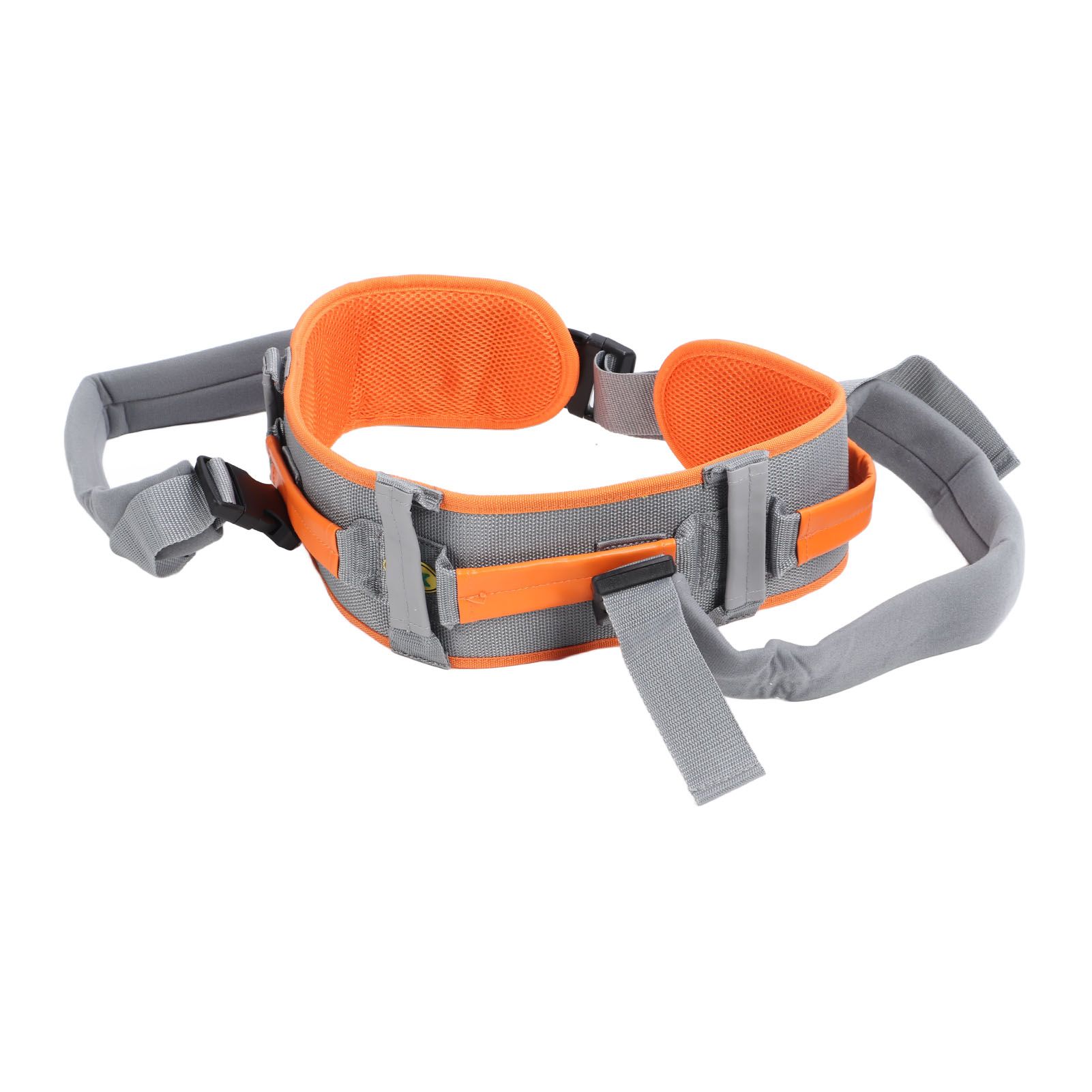 Transfer and Walking Gait Belt with Handles Adjustable Elderly Standing Assist Lift Belt for Seniors Caregiver Nurse Orange - Image 2