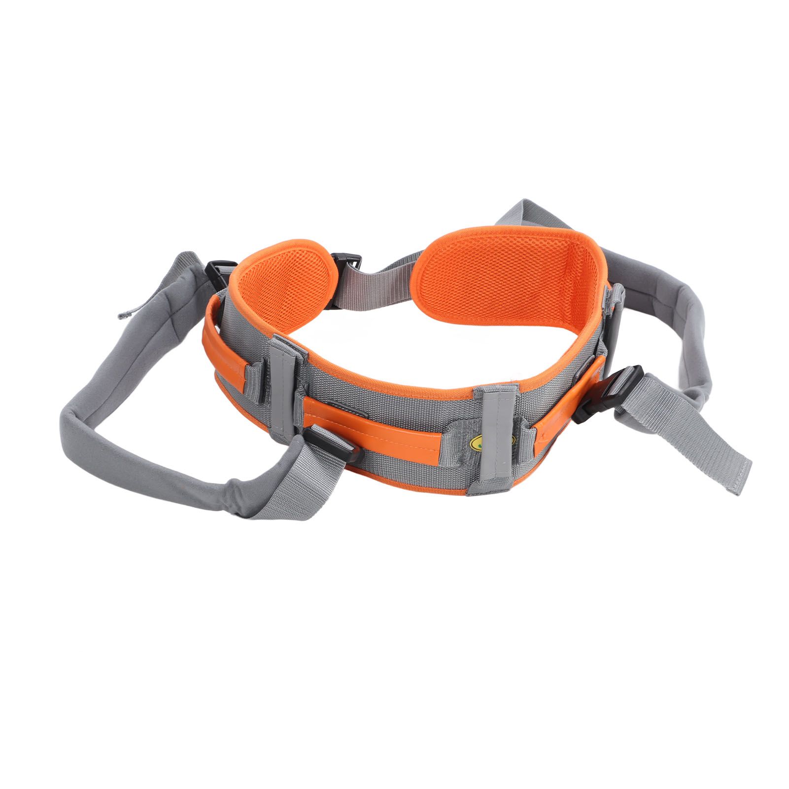 Transfer and Walking Gait Belt with Handles Adjustable Elderly Standing Assist Lift Belt for Seniors Caregiver Nurse Orange - Image 3