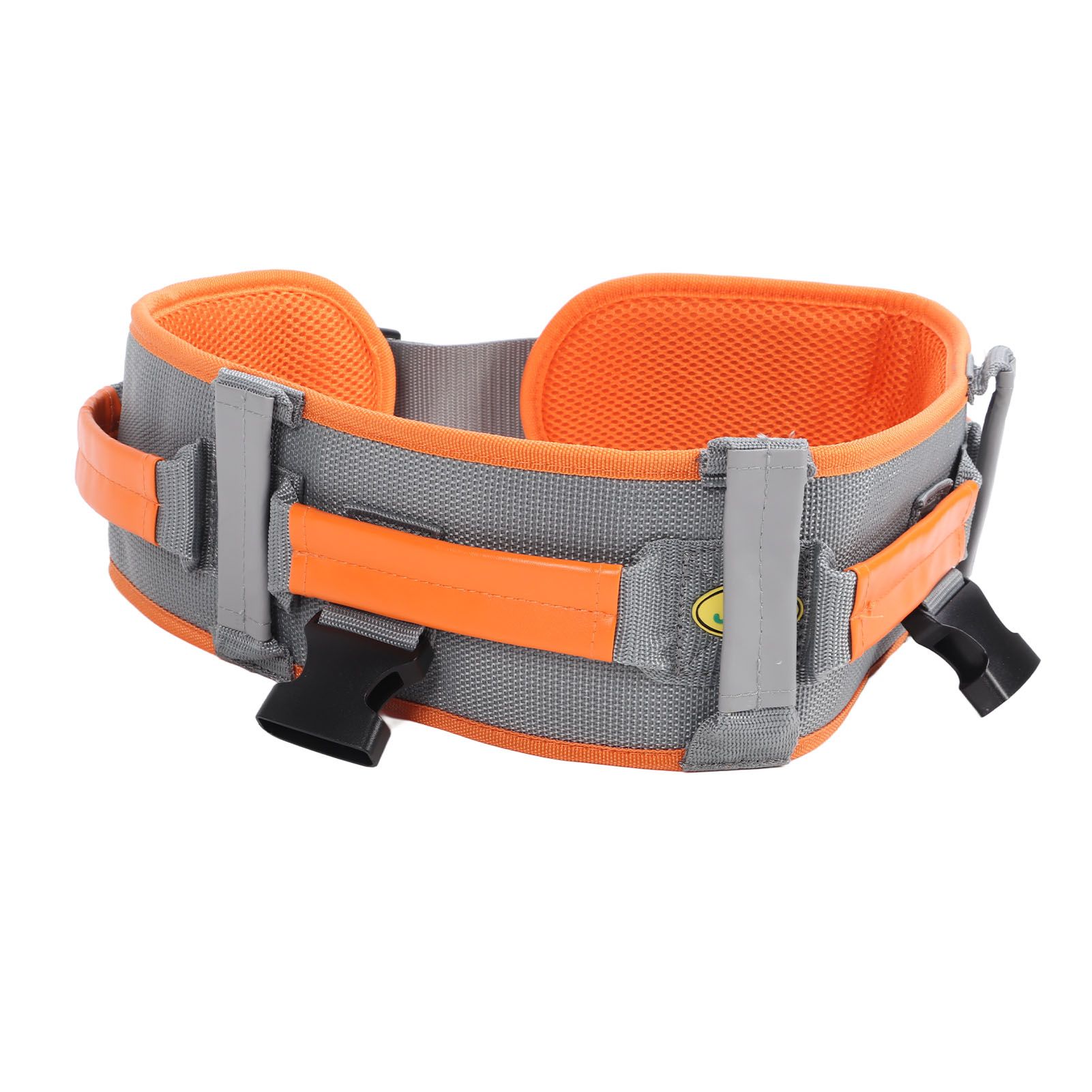 Transfer and Walking Gait Belt with Handles Adjustable Elderly Standing Assist Lift Belt for Seniors Caregiver Nurse Orange - Image 5