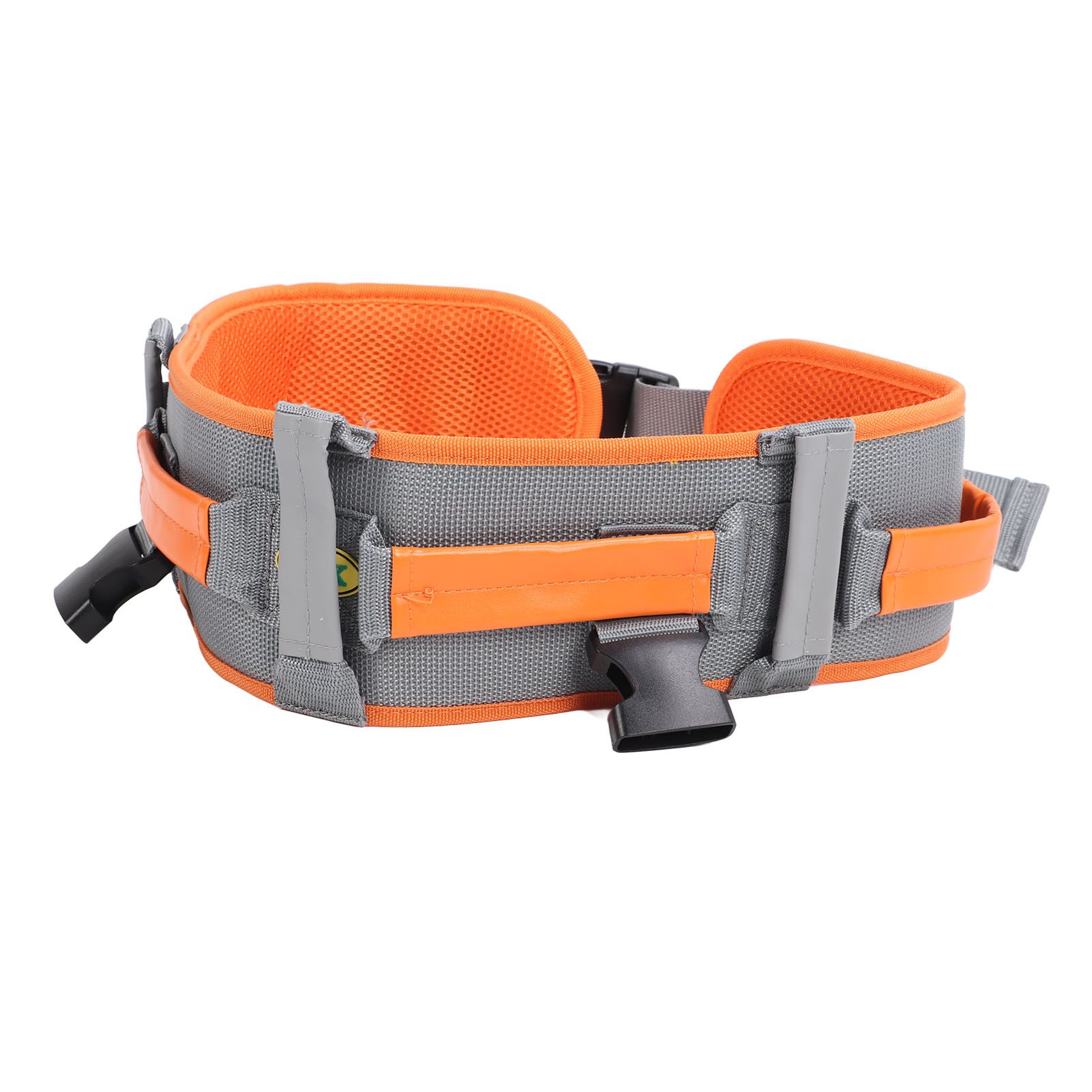 Transfer and Walking Gait Belt with Handles Adjustable Elderly Standing Assist Lift Belt for Seniors Caregiver Nurse Orange - Image 6