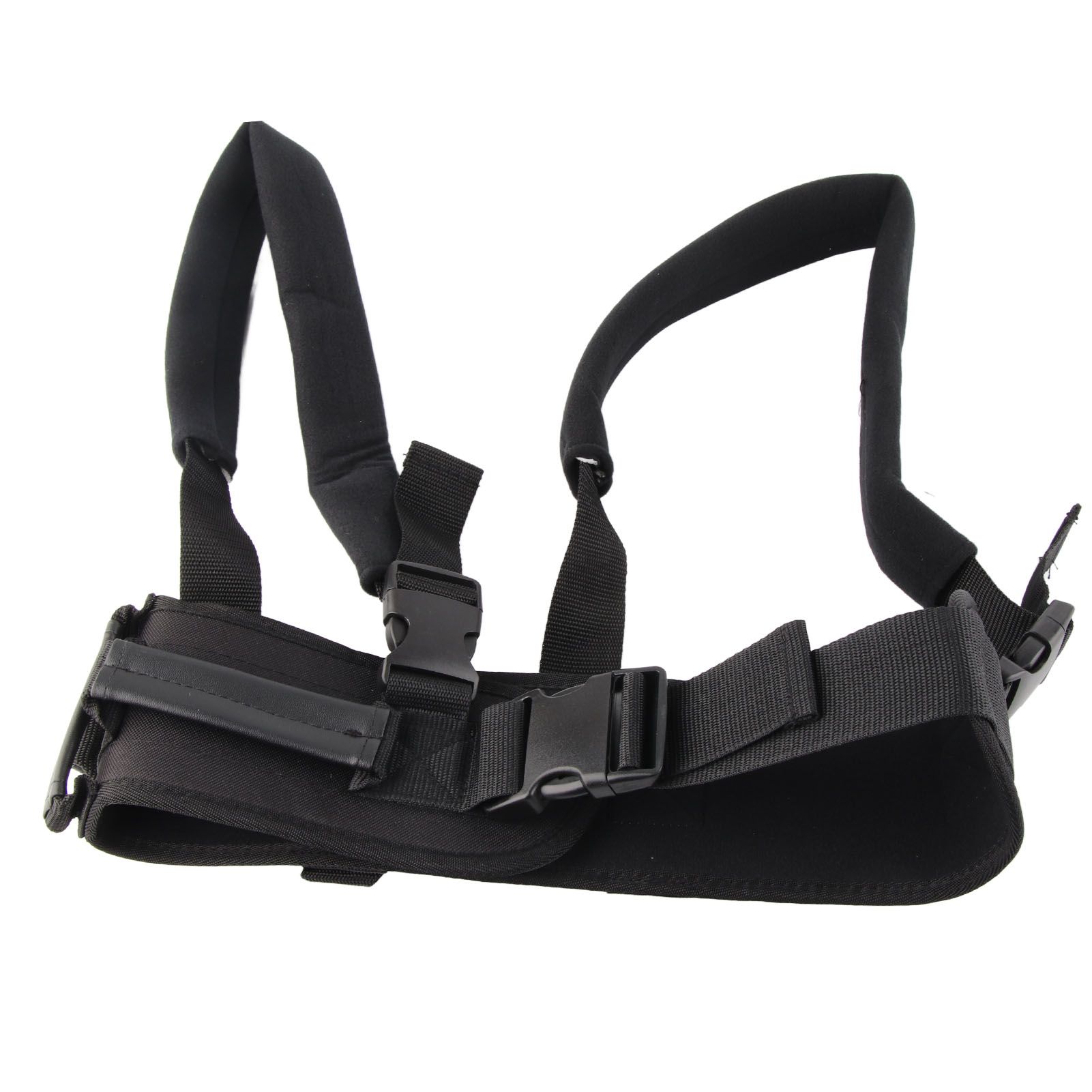 Transfer and Walking Gait Belt with Handles Adjustable Elderly Standing Assist Lift Belt for Seniors Caregiver Nurse Black - Image 1