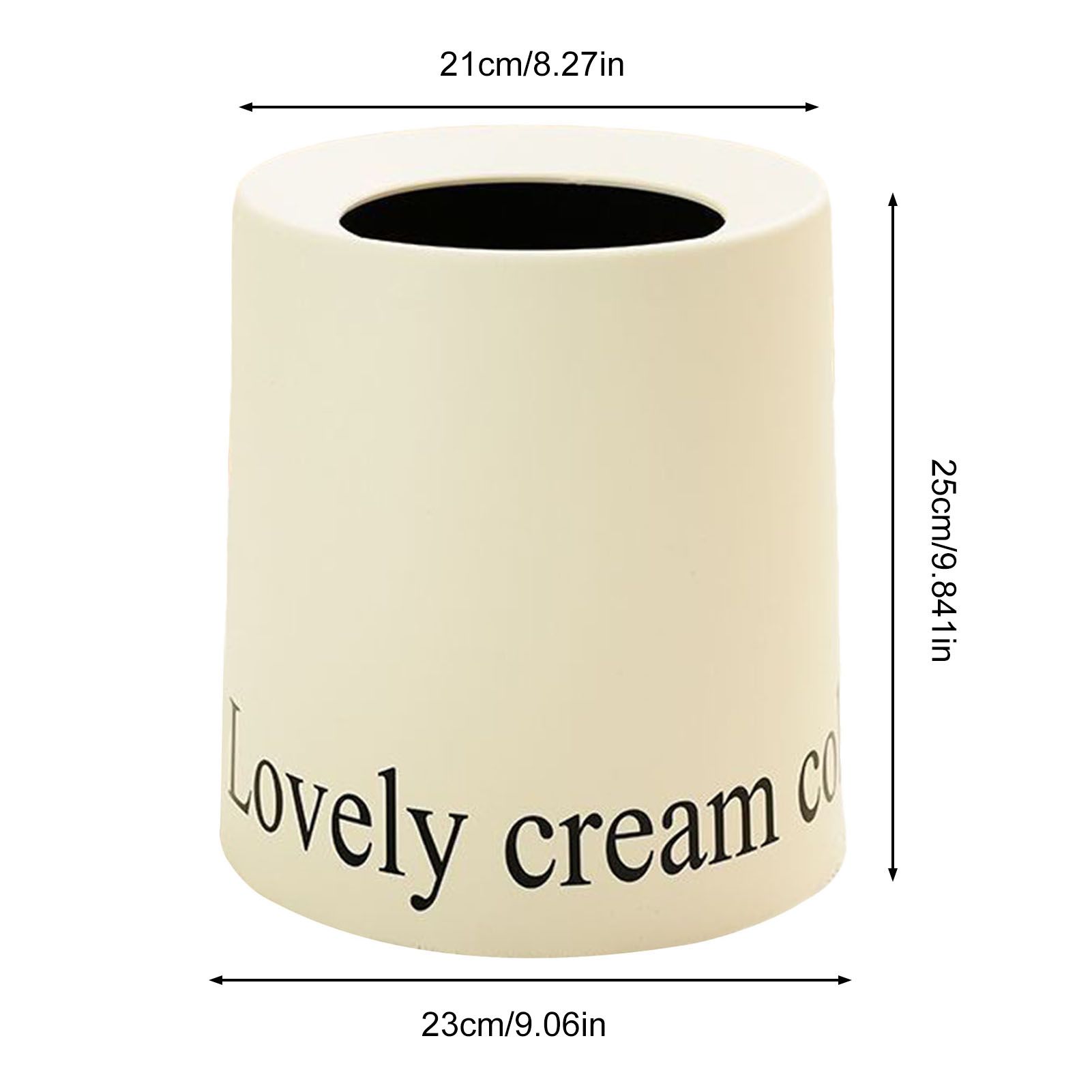Living Room Trash Can Modern Minimalism Large Capacity Round Waste Basket for Home - Image 8