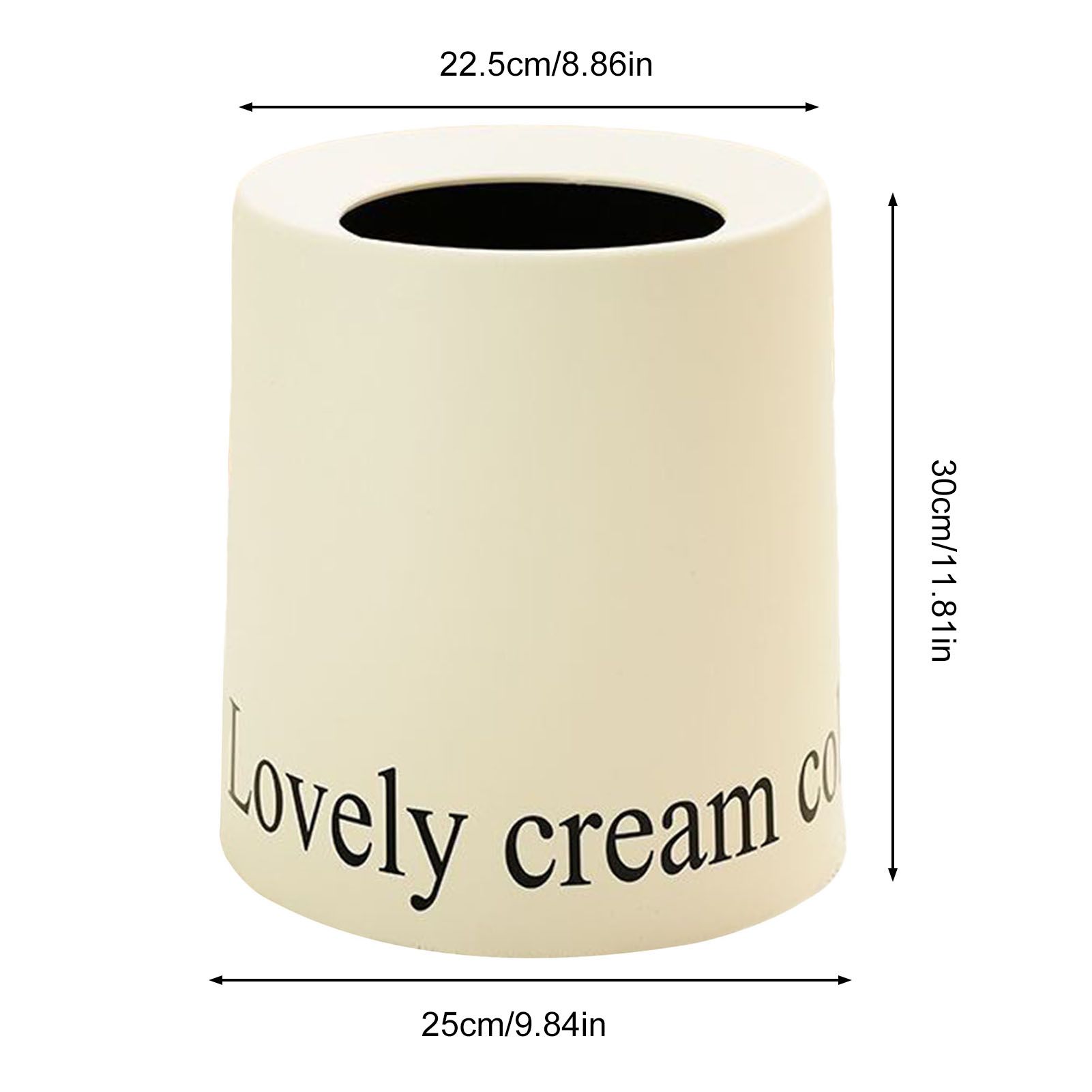 Living Room Trash Can Modern Minimalism Large Capacity Round Waste Basket for Home - Image 8