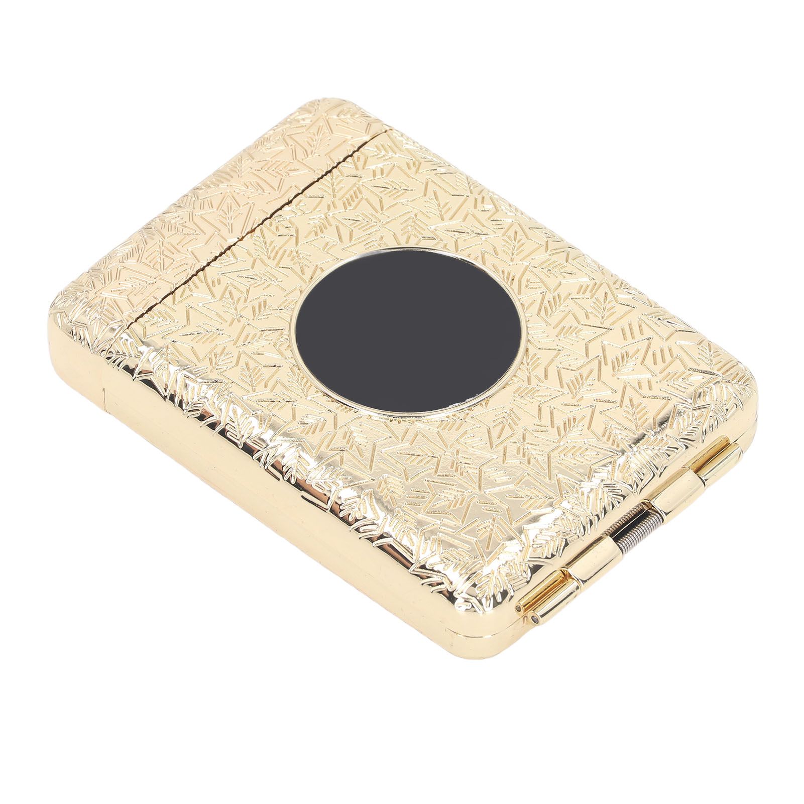 Retro Metal Cigarette Case Box 16 Capacity 3 Open Cigarette Case for Women Men Vintage Relief Pattern Gold - Image 8