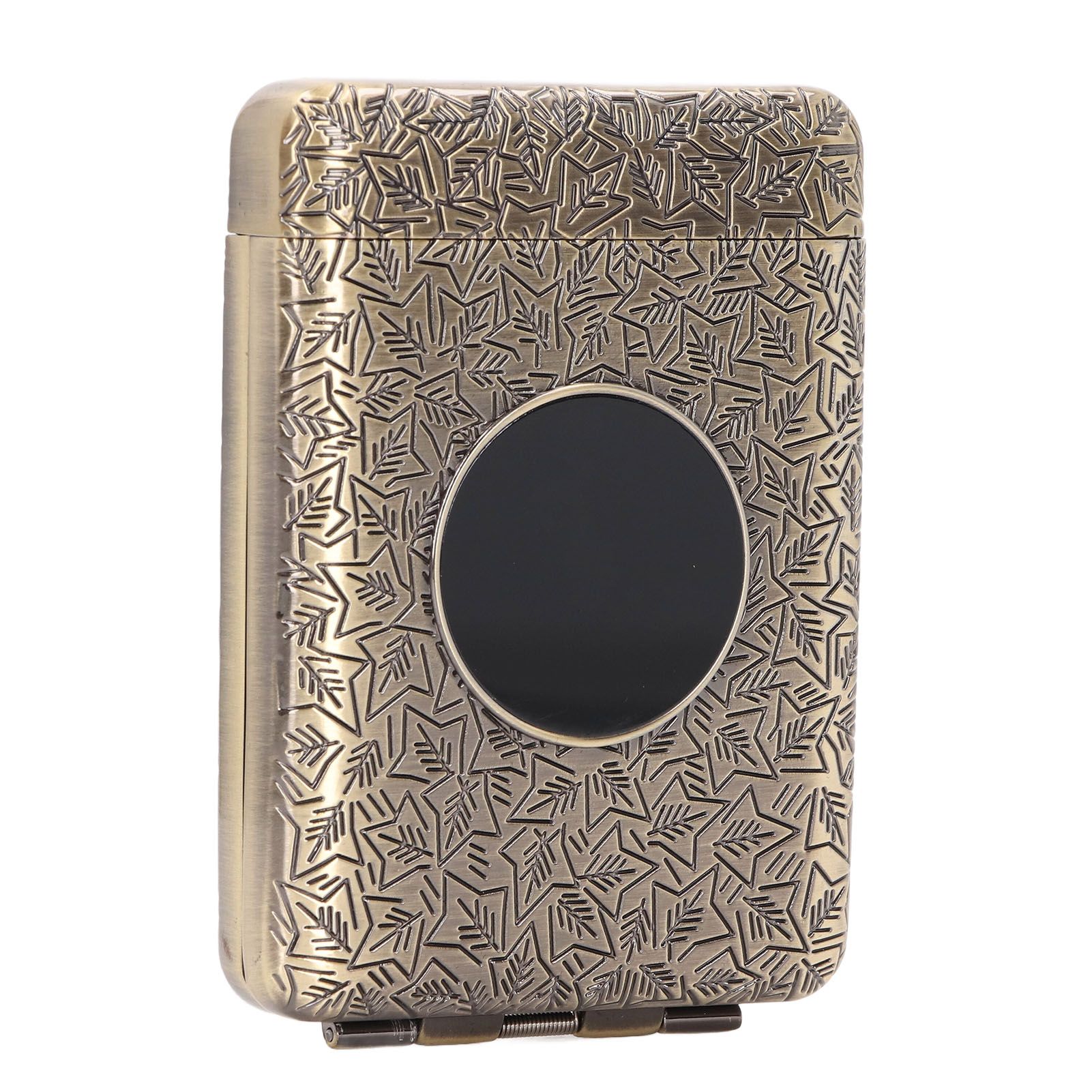 Retro Metal Cigarette Case Box 16 Capacity 3 Open Cigarette Case for Women Men Vintage Relief Pattern Bronze - Image 3