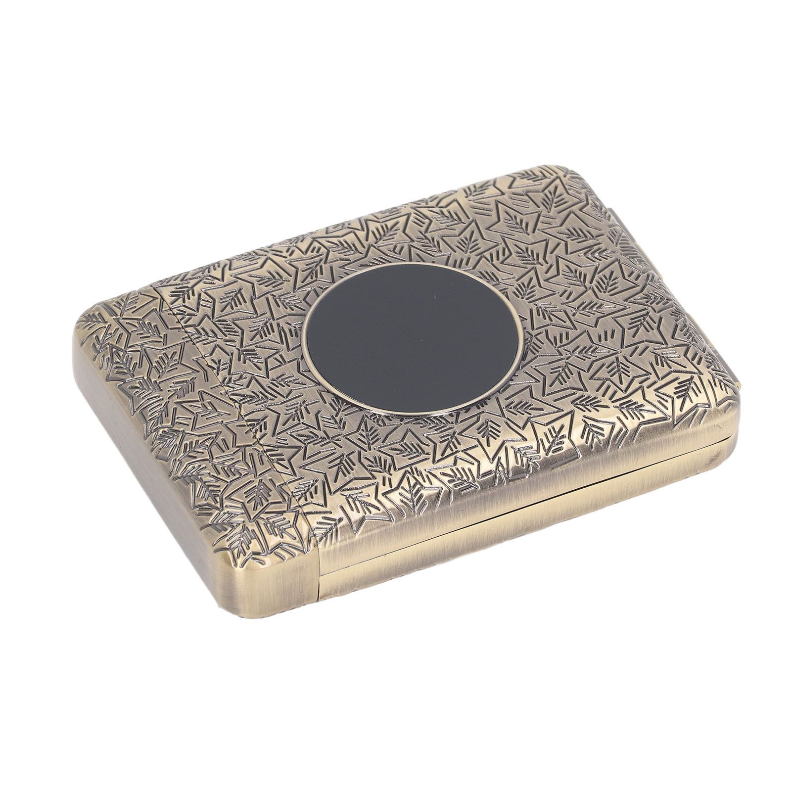 Retro Metal Cigarette Case Box 16 Capacity 3 Open Cigarette Case for Women Men Vintage Relief Pattern Bronze - Image 5