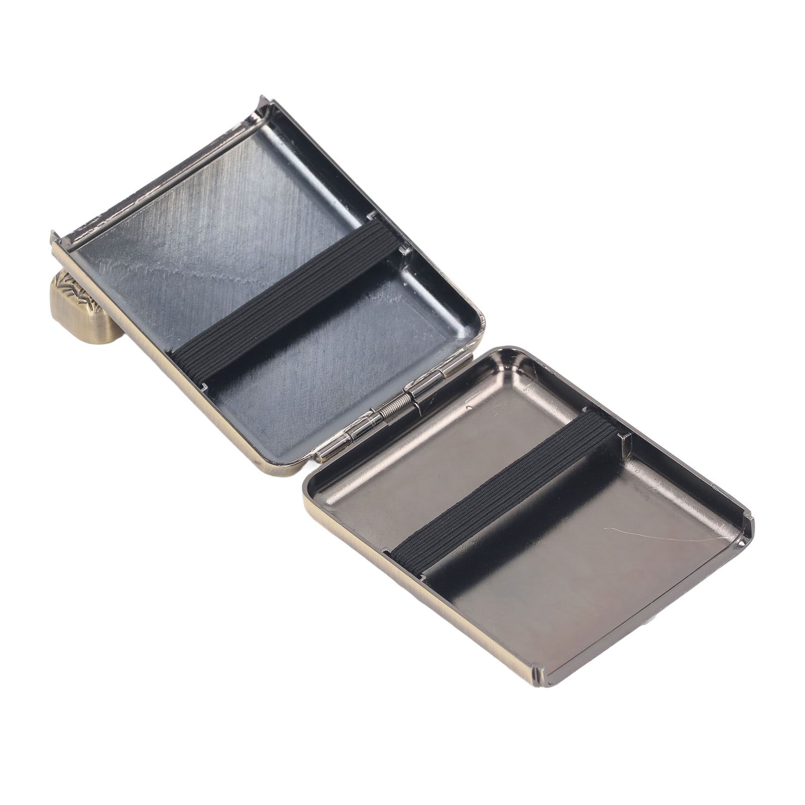Retro Metal Cigarette Case Box 16 Capacity 3 Open Cigarette Case for Women Men Vintage Relief Pattern Bronze - Image 7