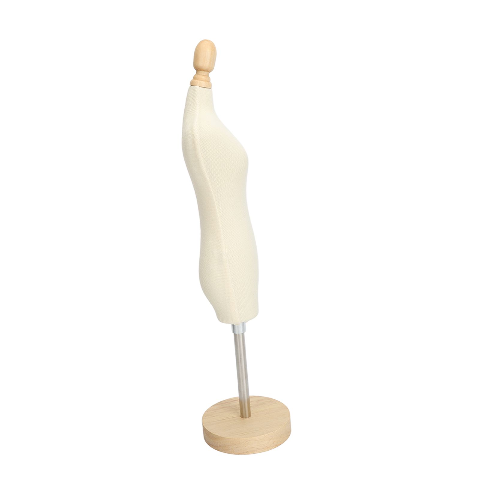 Dress Form Female Mannequin Torso Mini Dress Model with Wooden Base for Sewing Display Photo Teaching 1/4 - Image 3