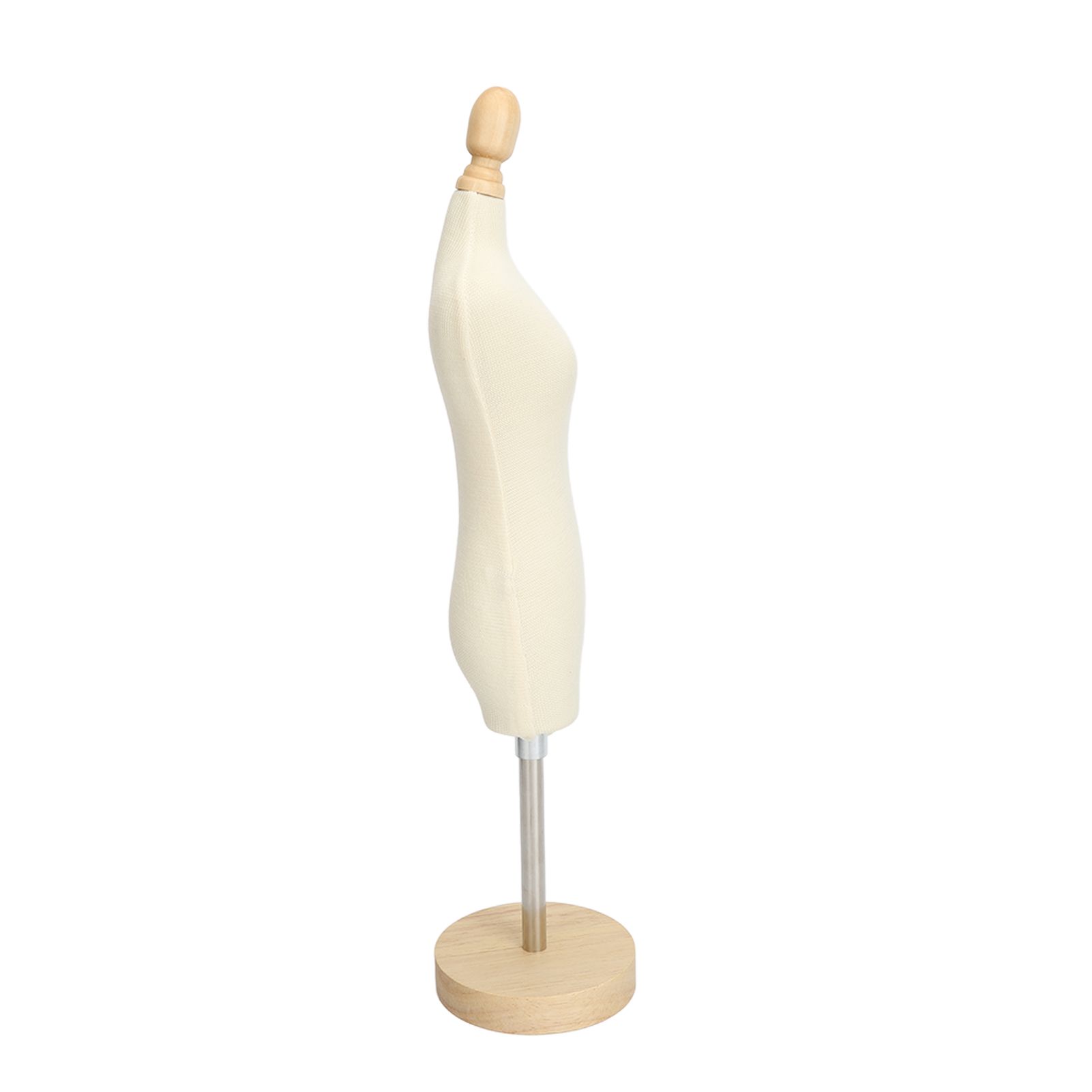 Dress Form Female Mannequin Torso Mini Dress Model with Wooden Base for Sewing Display Photo Teaching 1/4 - Image 4
