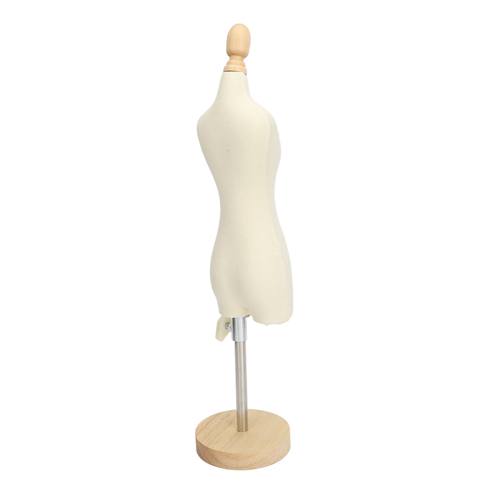 Dress Form Female Mannequin Torso Mini Dress Model with Wooden Base for Sewing Display Photo Teaching 1/4 - Image 5