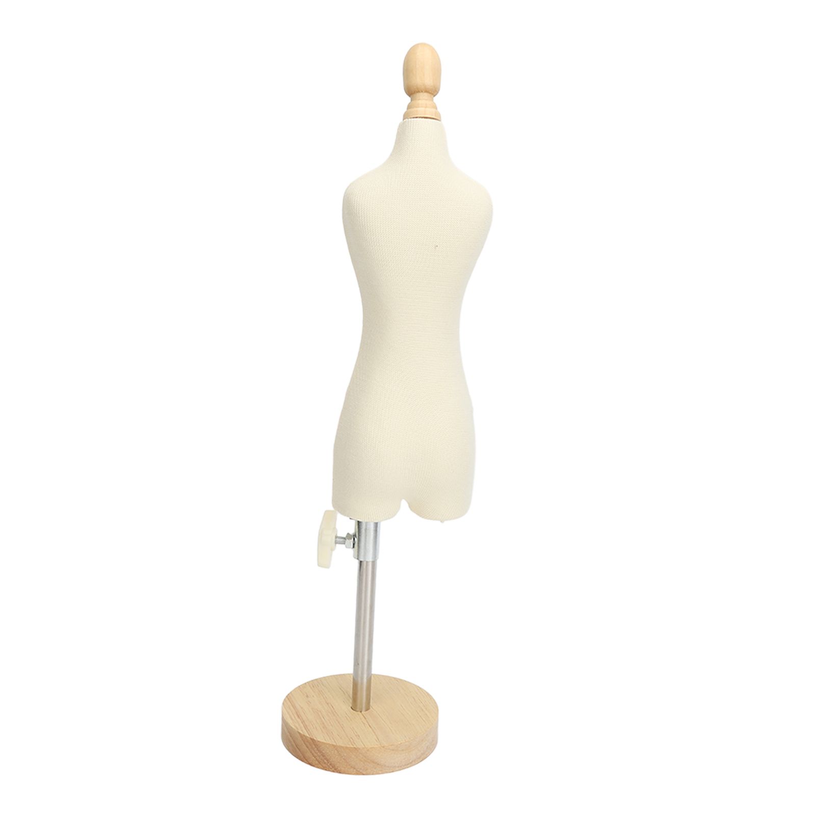 Dress Form Female Mannequin Torso Mini Dress Model with Wooden Base for Sewing Display Photo Teaching 1/4 - Image 6