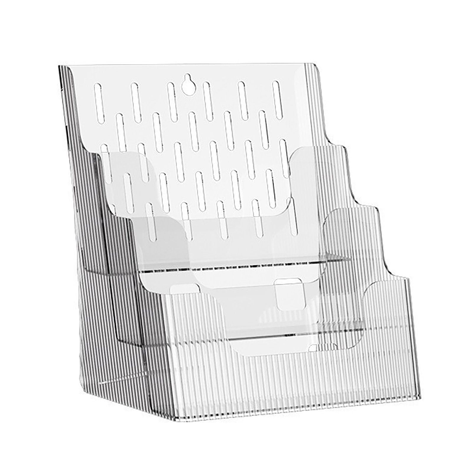 Multifunctional Book Organizer Desk File Organizer Multiple Layers File Folder Holder for Office Study Dormitory Transparent - Image 2