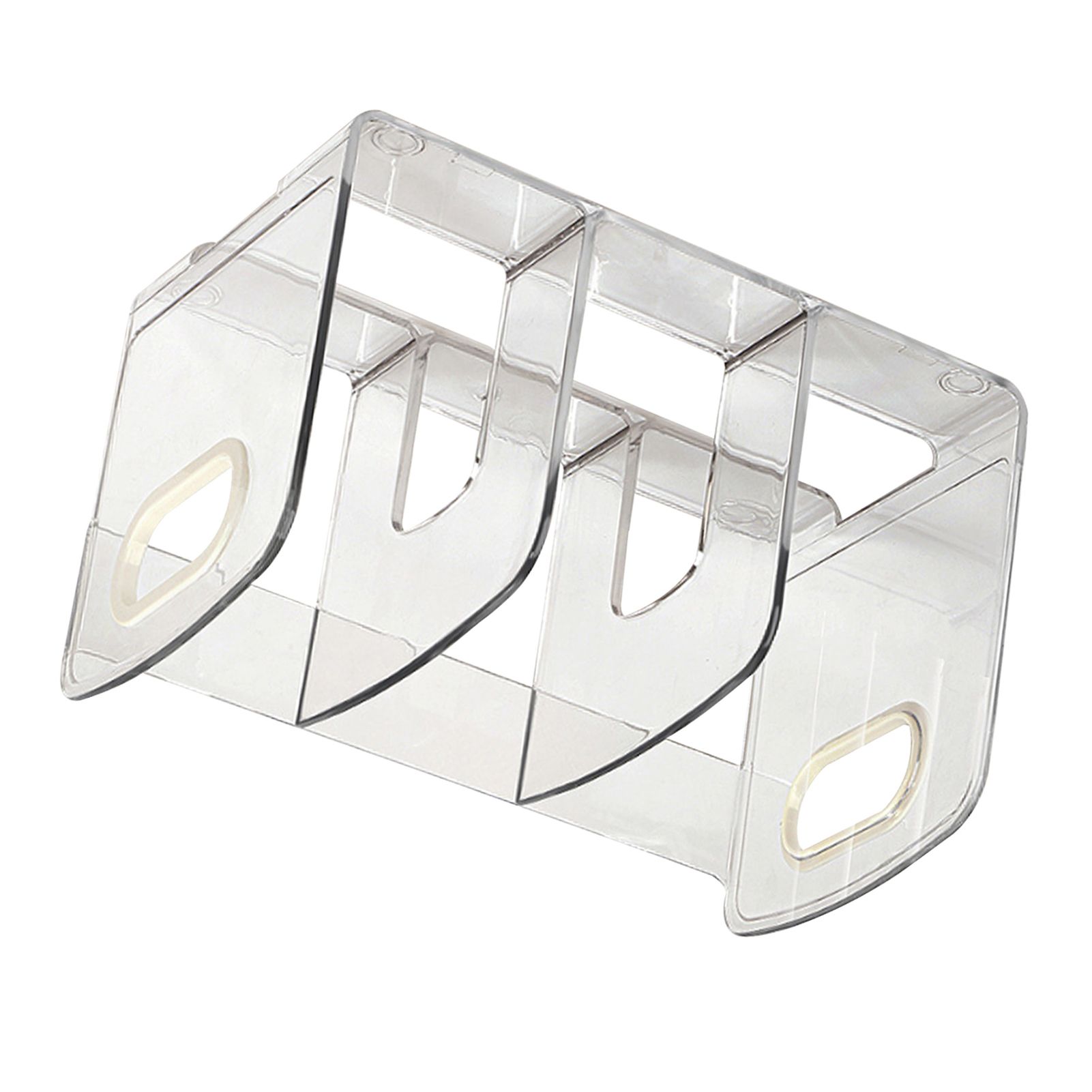 Book Organizer Desktop Book Rack File Holder Acrylic Tabletop Organizer for Study Office Transparent 3 Compartment (28x14x15cm/11x5.5x5.9in) - Image 8